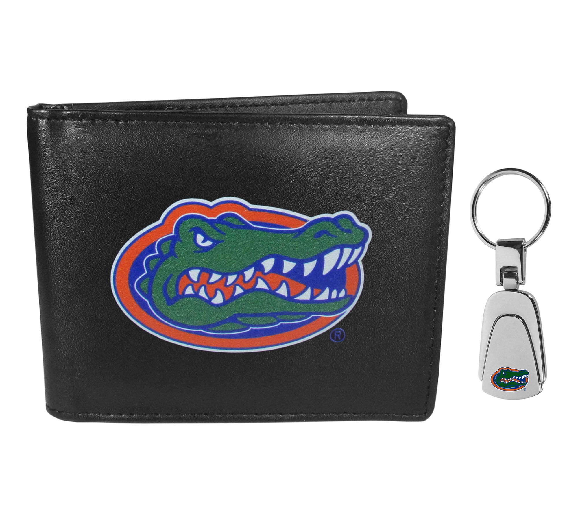 Siskiyou Sports NCAA College Bi-fold Wallet &Steel Key Chain