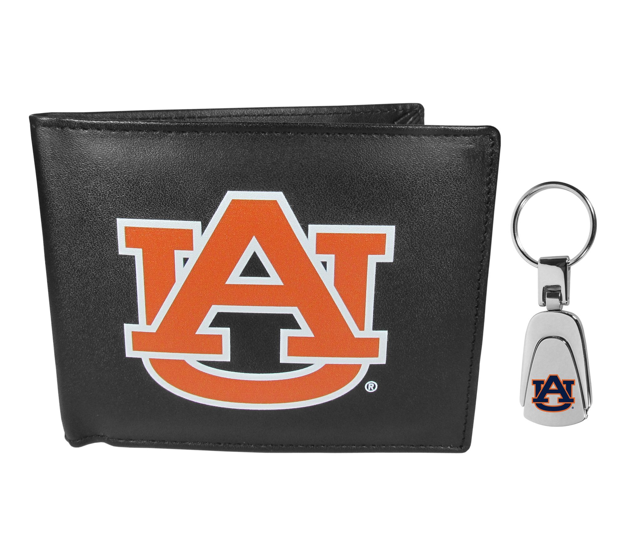 Siskiyou Sports NCAA College Bi-fold Wallet &Steel Key Chain