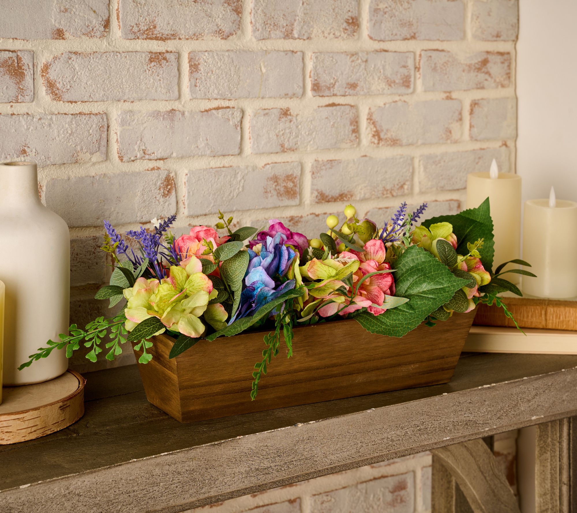 "As Is" 23" Shades Of Spring Hydrangea Centerpiece
