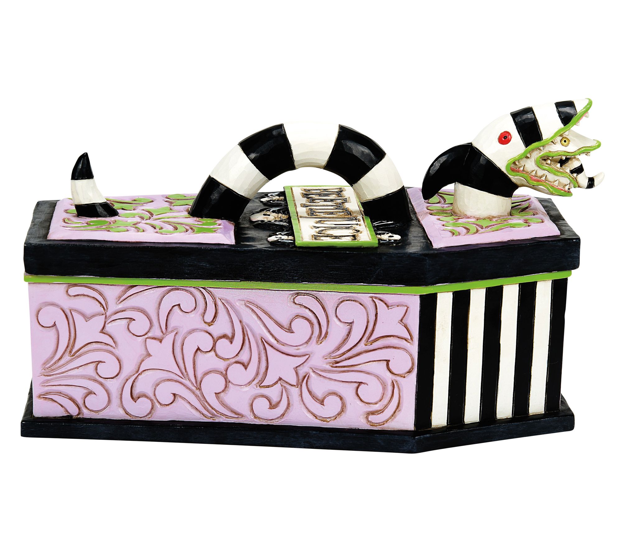 Jim Shore Beetlejuice Beetlejuice Coffin Trinket Box 3" H