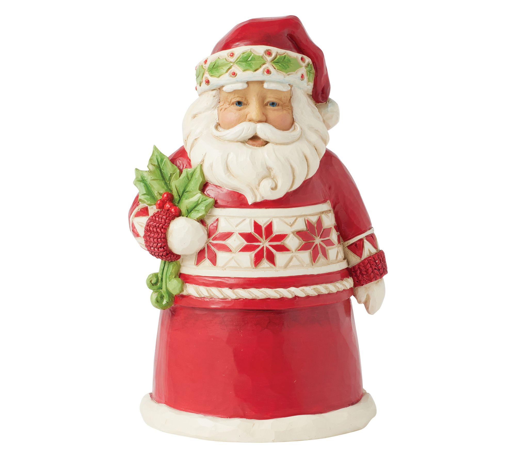 ⭐︎Noel⭐︎ Jim Shore Heartwood Creek Nordic Noel Santa Pint Fig 4.92in
