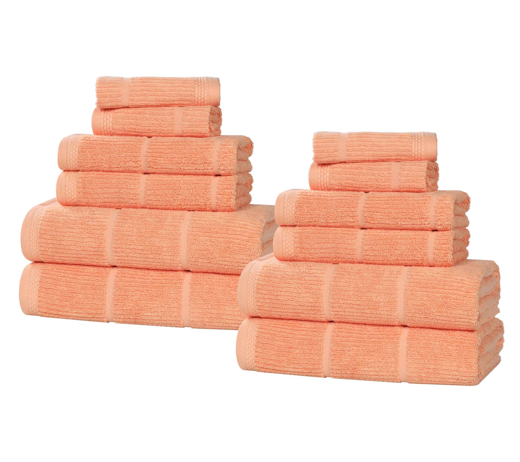 Superior Milo Cotton Blend Solid 12-Piece TowelSet