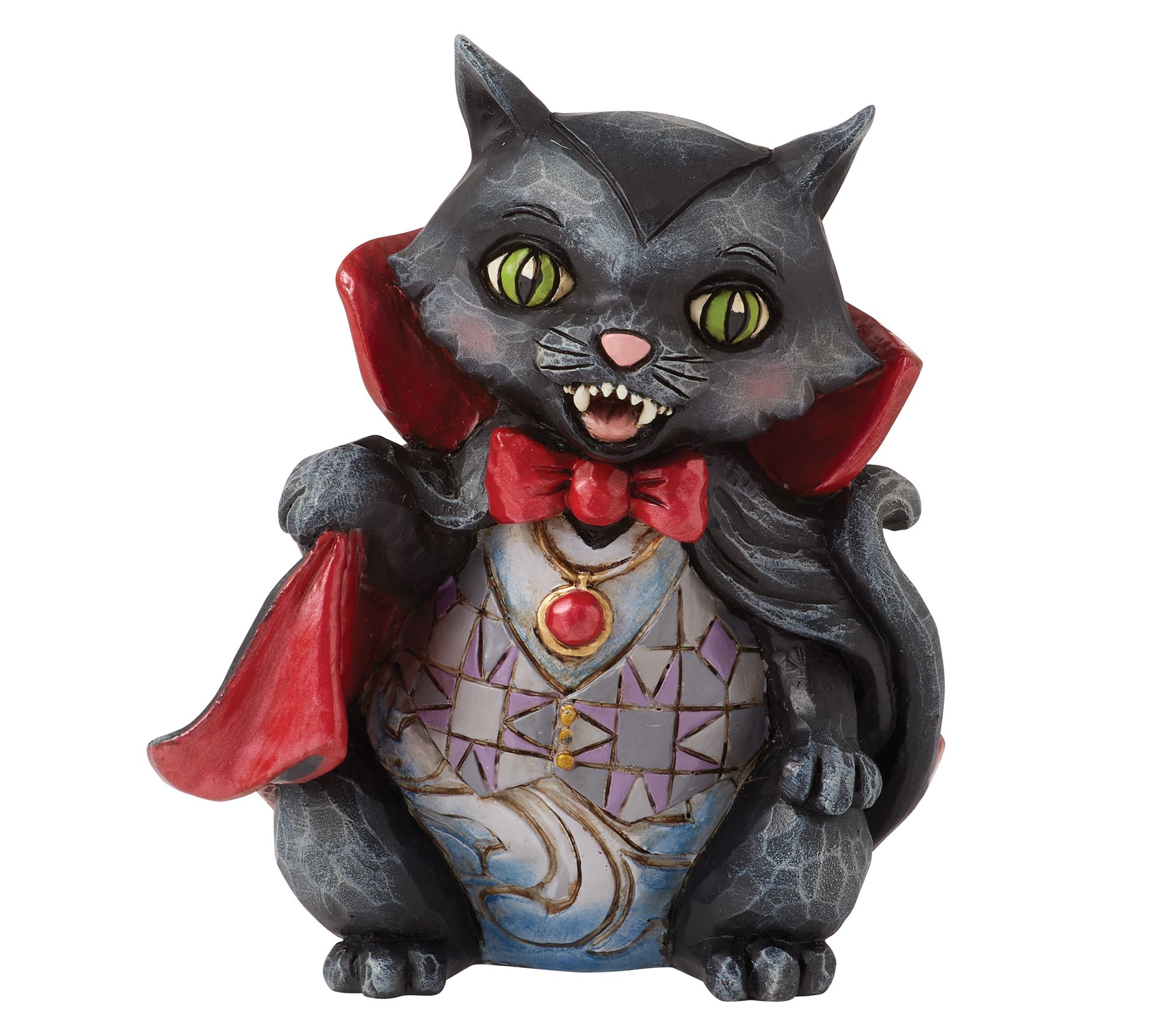 Jim Shore Heartwood Creek Vampire Cat Mini Figurine 3.5in H