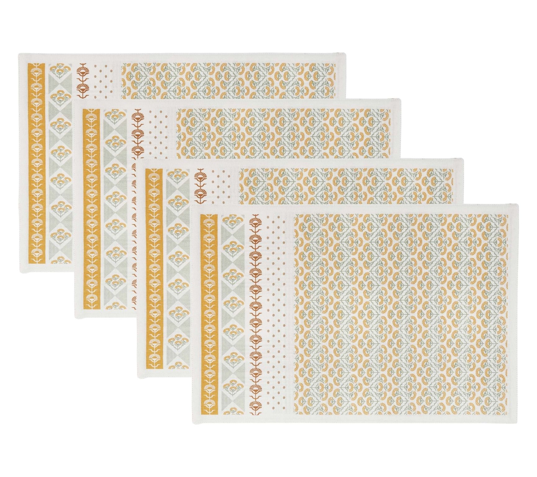 Design Imports  Set/4 Golden Gardens Printed Placemats