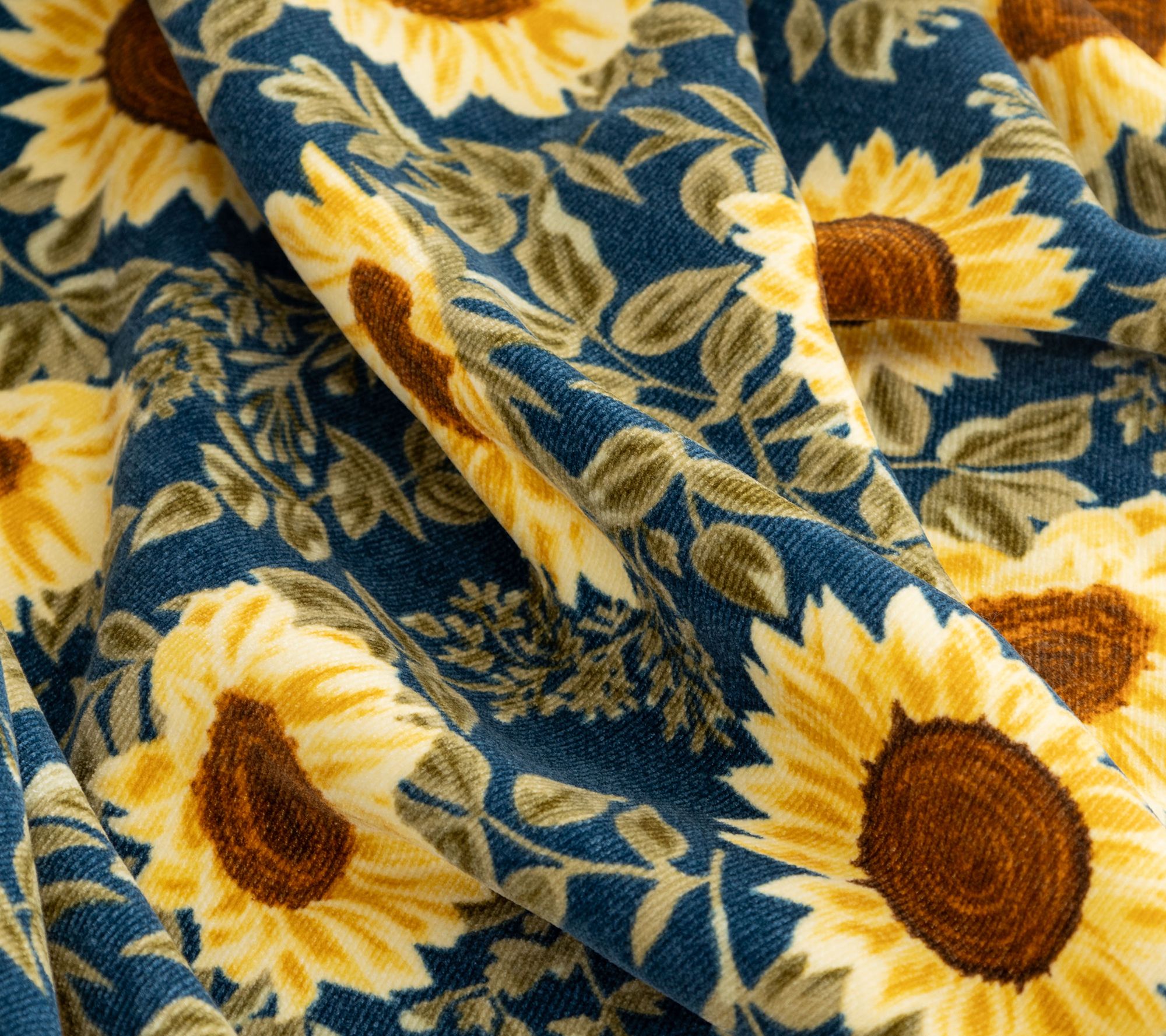 "As Is" Berkshire Sunflower Plush Reverse to Sherpa 60x70