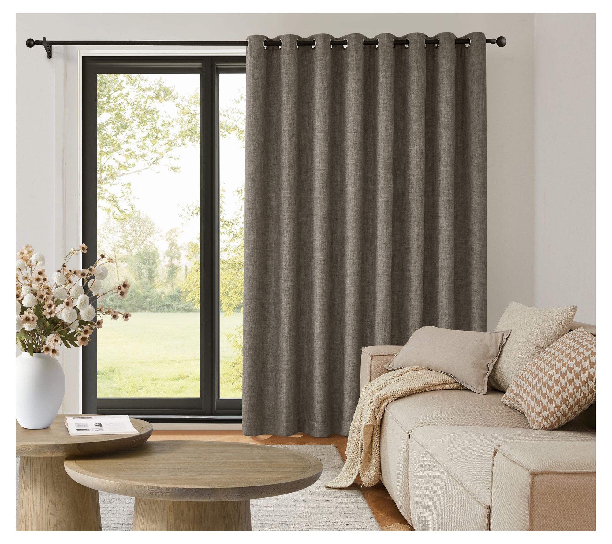 Thermal Barrier Snap In Liner 100x84 Grommet Patio Door Panel