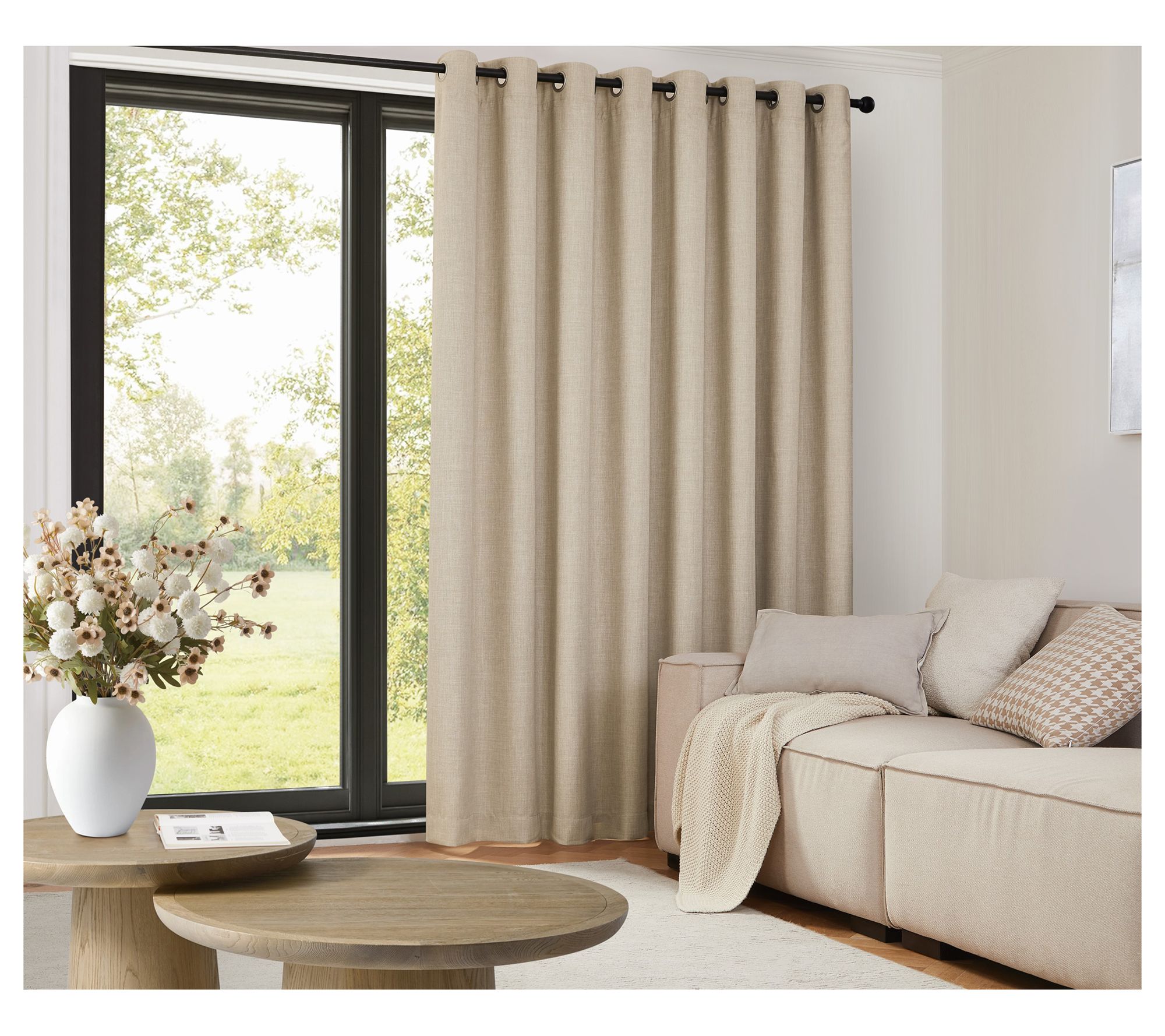 Thermal Barrier Snap In Liner 100x84 Grommet Patio Door Panel