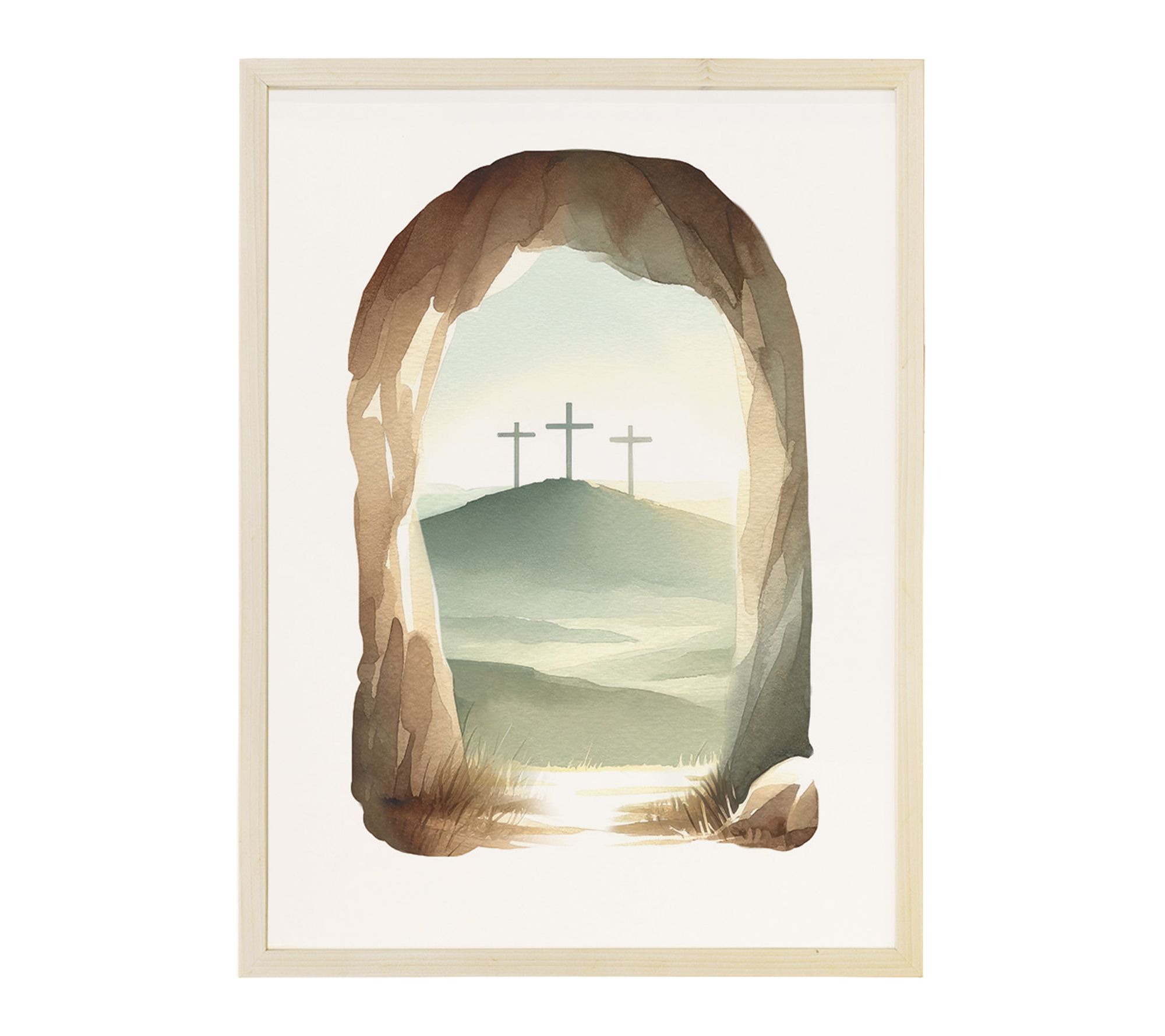 Sincere Surroundings 24" Empty Tomb Art Thin Frame