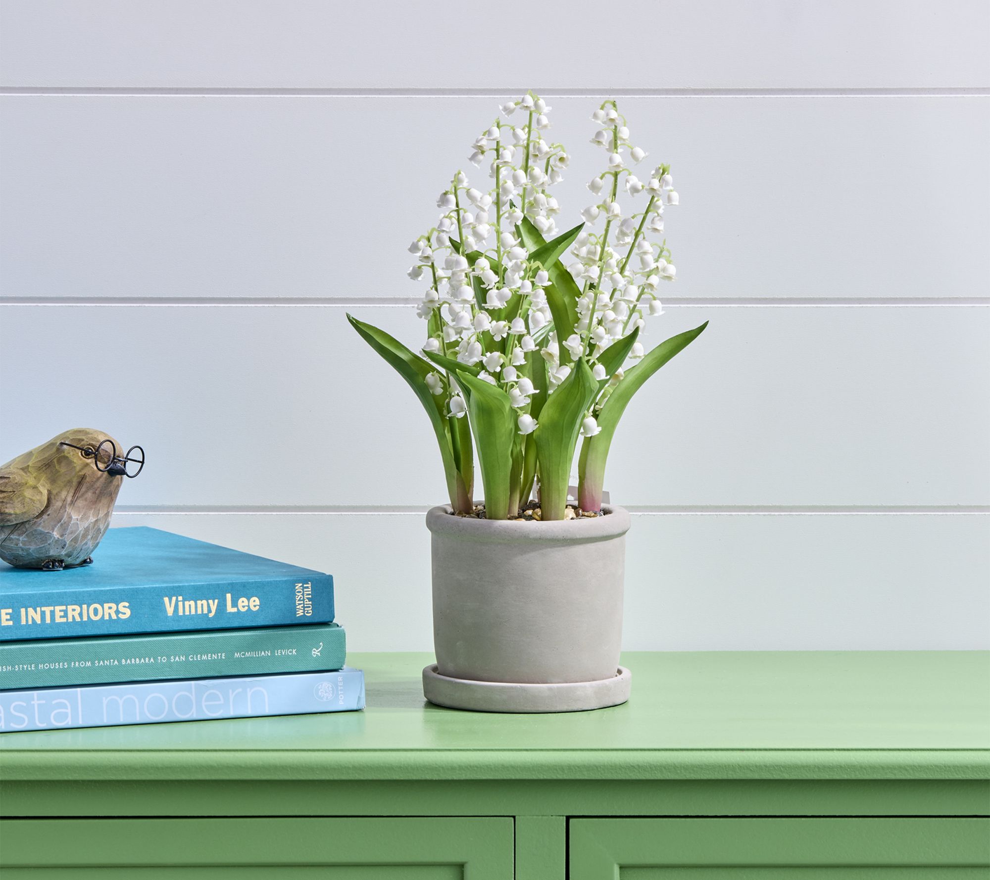 12" Potted Lily Of The Valley By Valerie