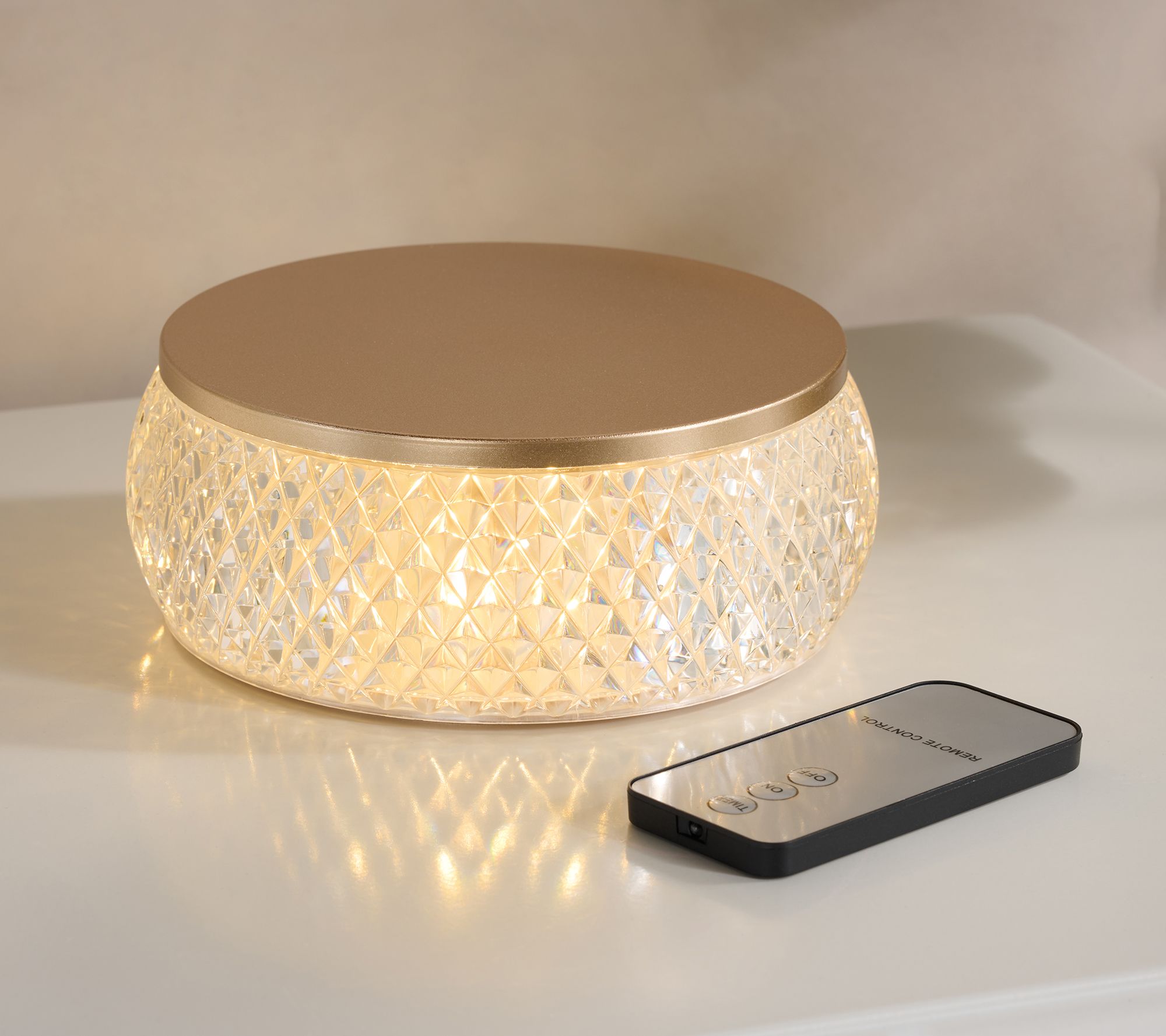 "As Is" 6" Illuminated Indoor/Outdoor Faceted Riser with Remote