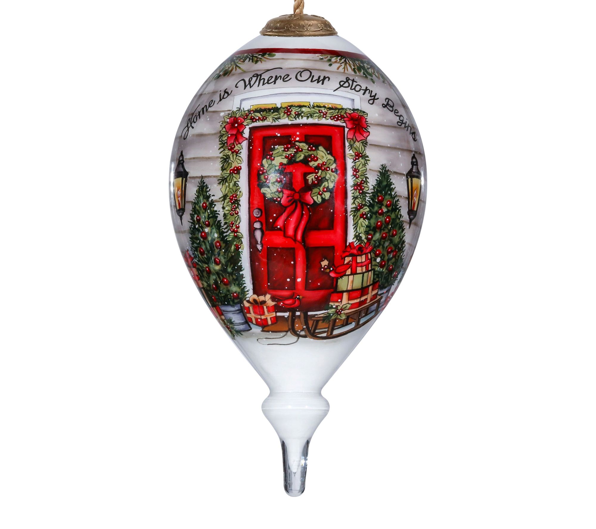 Inner Beauty Gifts 6" Home Is Where Our Story B egins Ornament