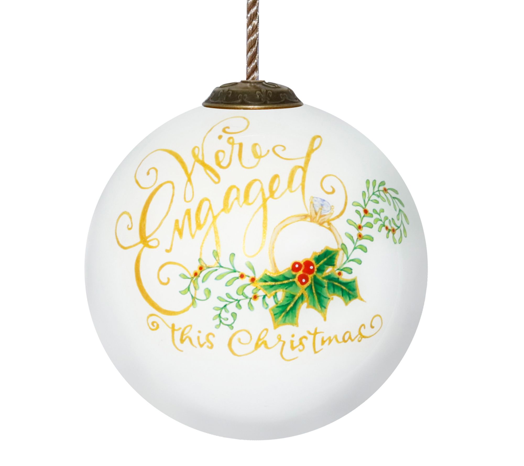 Inner Beauty Gifts 3 inch We're Engaged Ornament