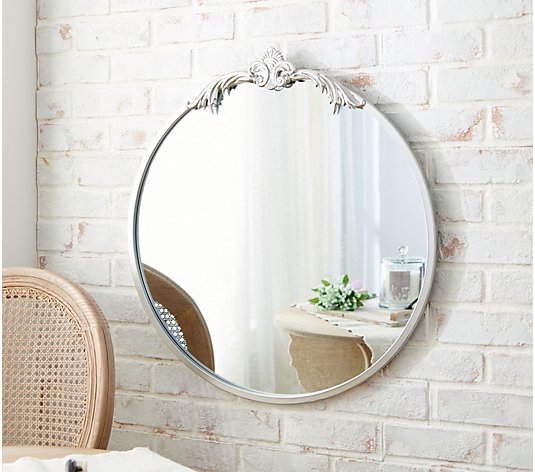 Home Reflections 27 Vintage Style Round Mirror 