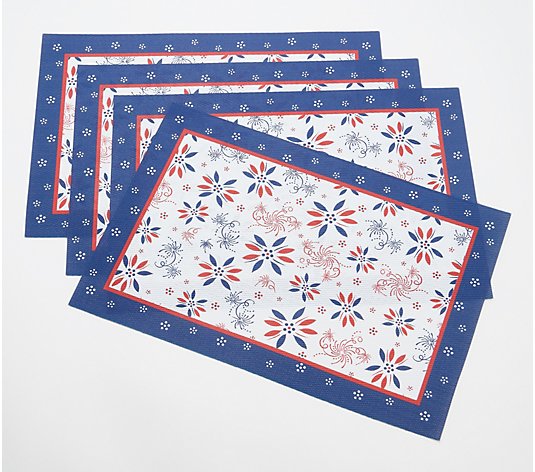 Temp-tations Set of 4 Indoor or Outdoor Placemats