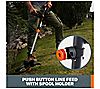 WORX POWER SHARE 20V 12 in String Trimmer and B lower 4Ah, 4 of 6