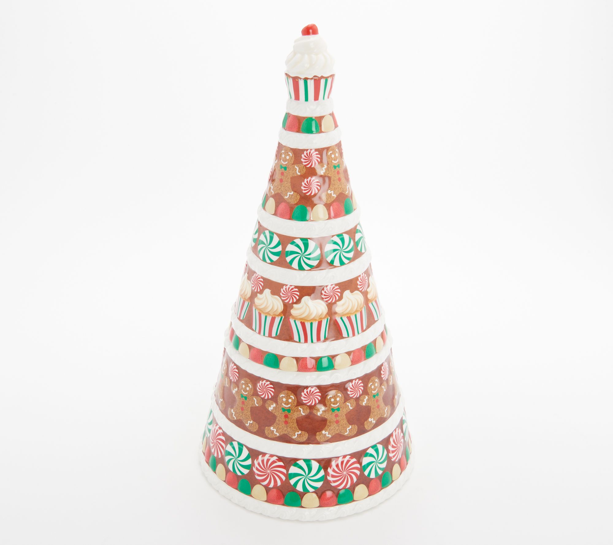HomeWorx by Slatkin & Co. 14oz Ceramic Gingerbread Tree Candle