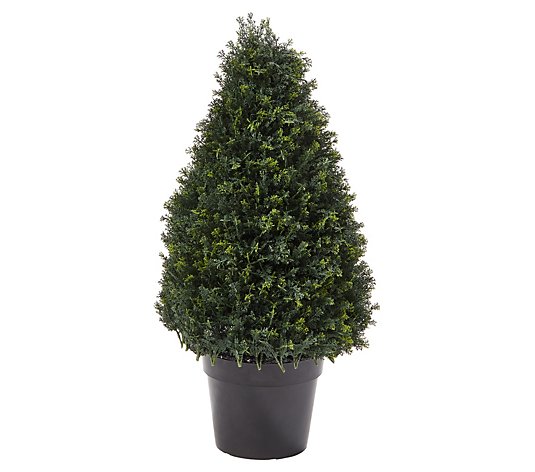Artificial Cypress Topiary-Tower Style Faux Plant