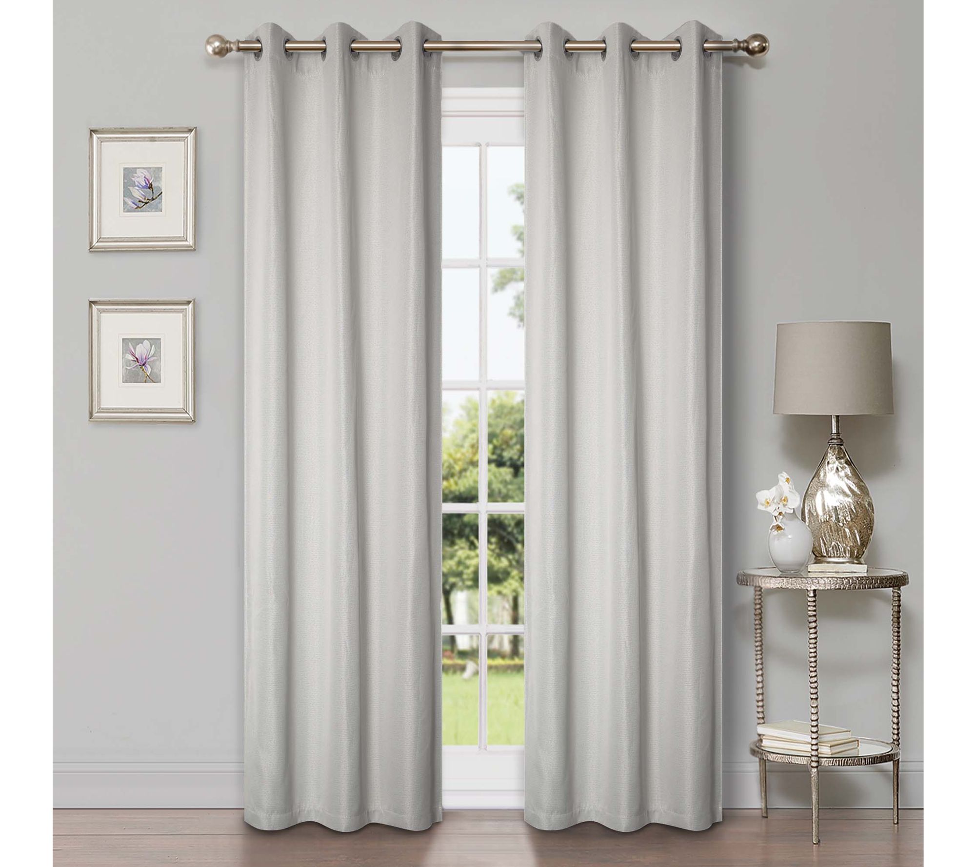 Superior Linen Modern Blackout 2-Piece Curtain Set, 42" x 96"