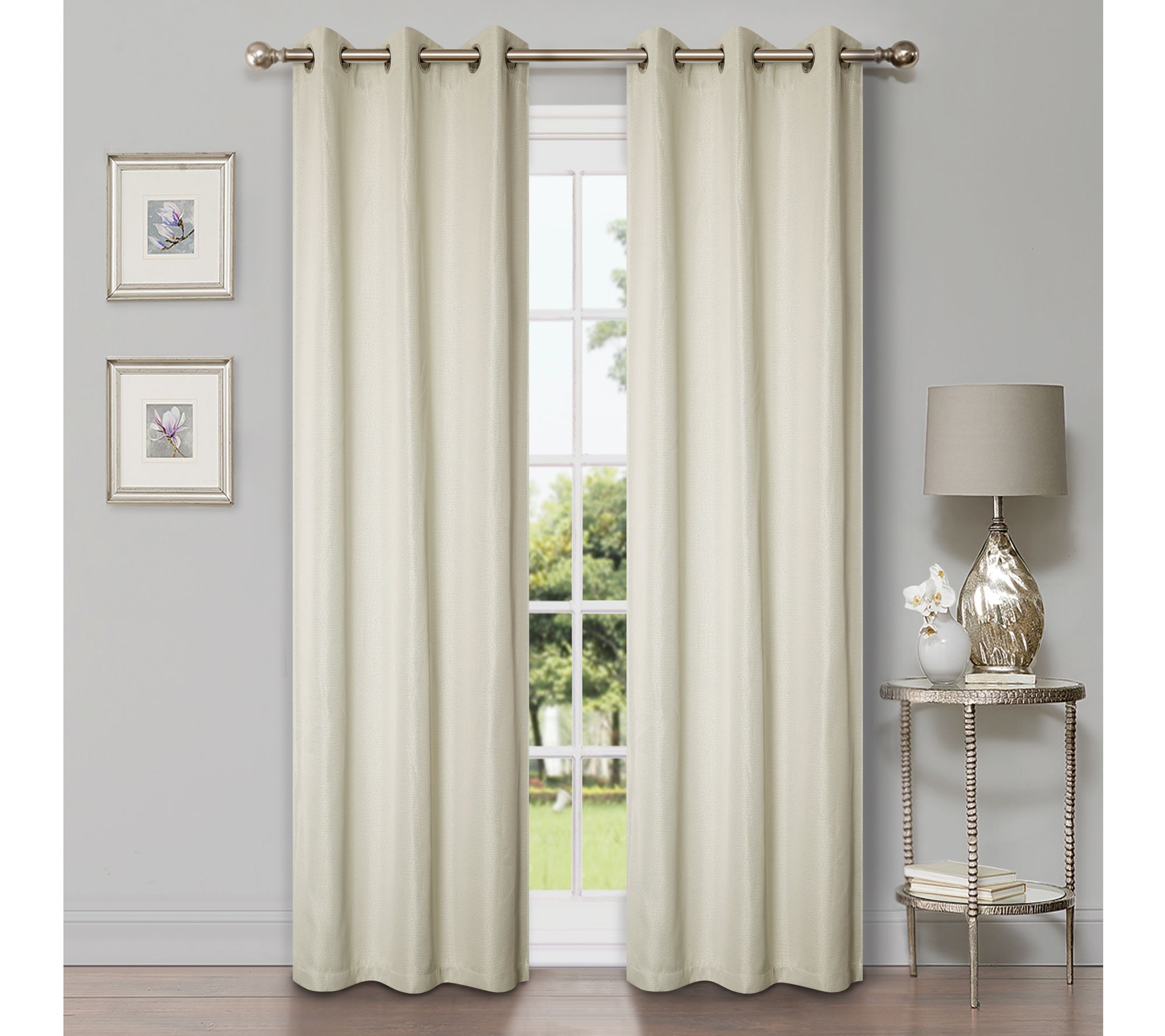 Superior Linen Modern Blackout 2-Piece Curtain Set, 42" x 96"