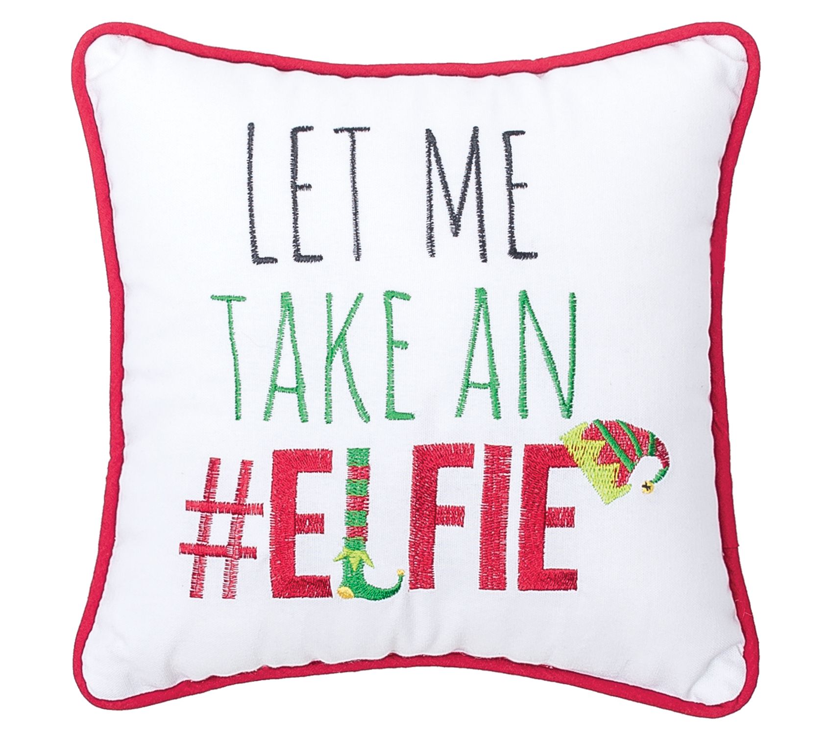 10" x 10" Elfie Throw Pillow by Valerie