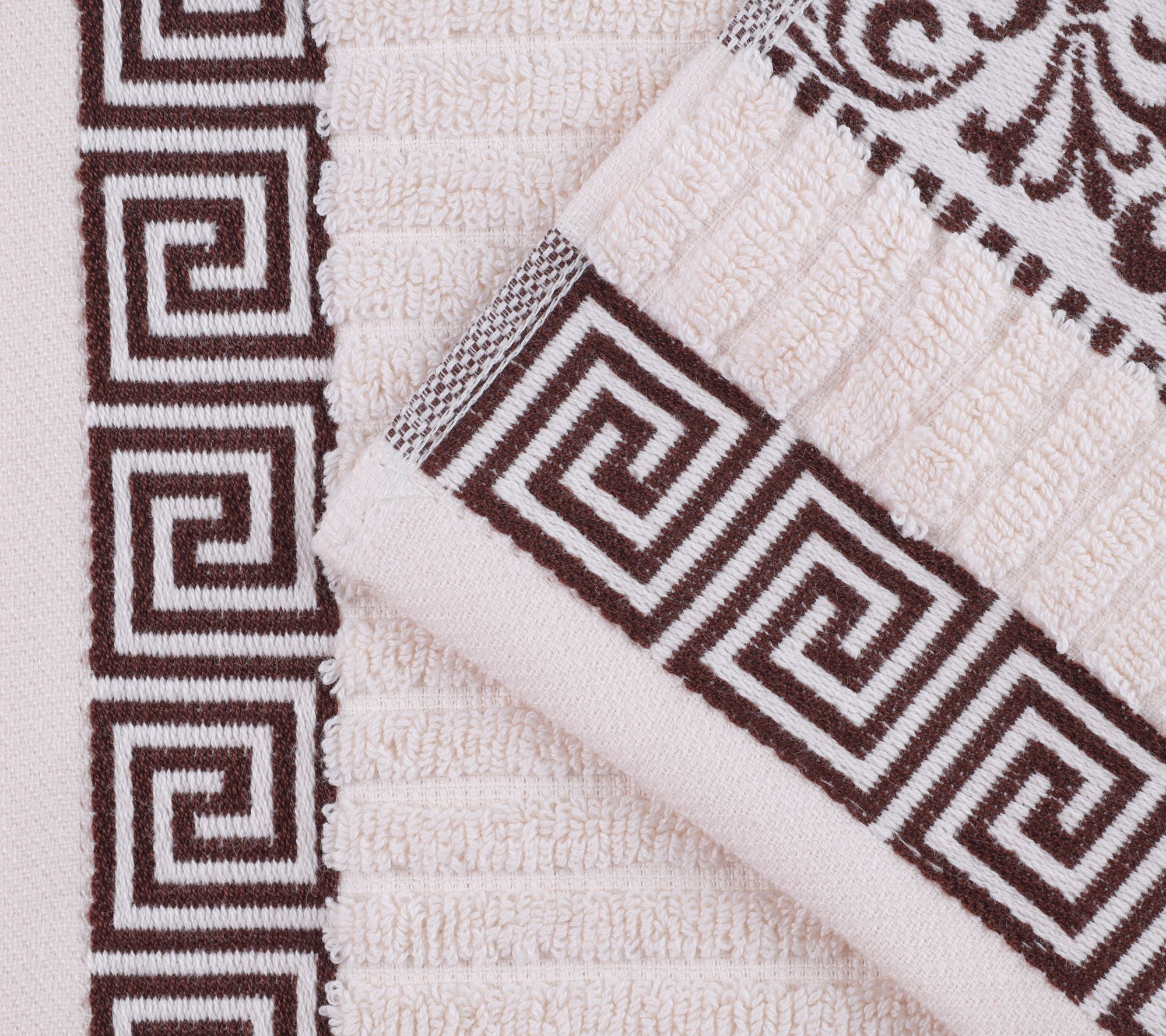 Superior Cotton 4-Piece Athens Embroidered BathTowel Set