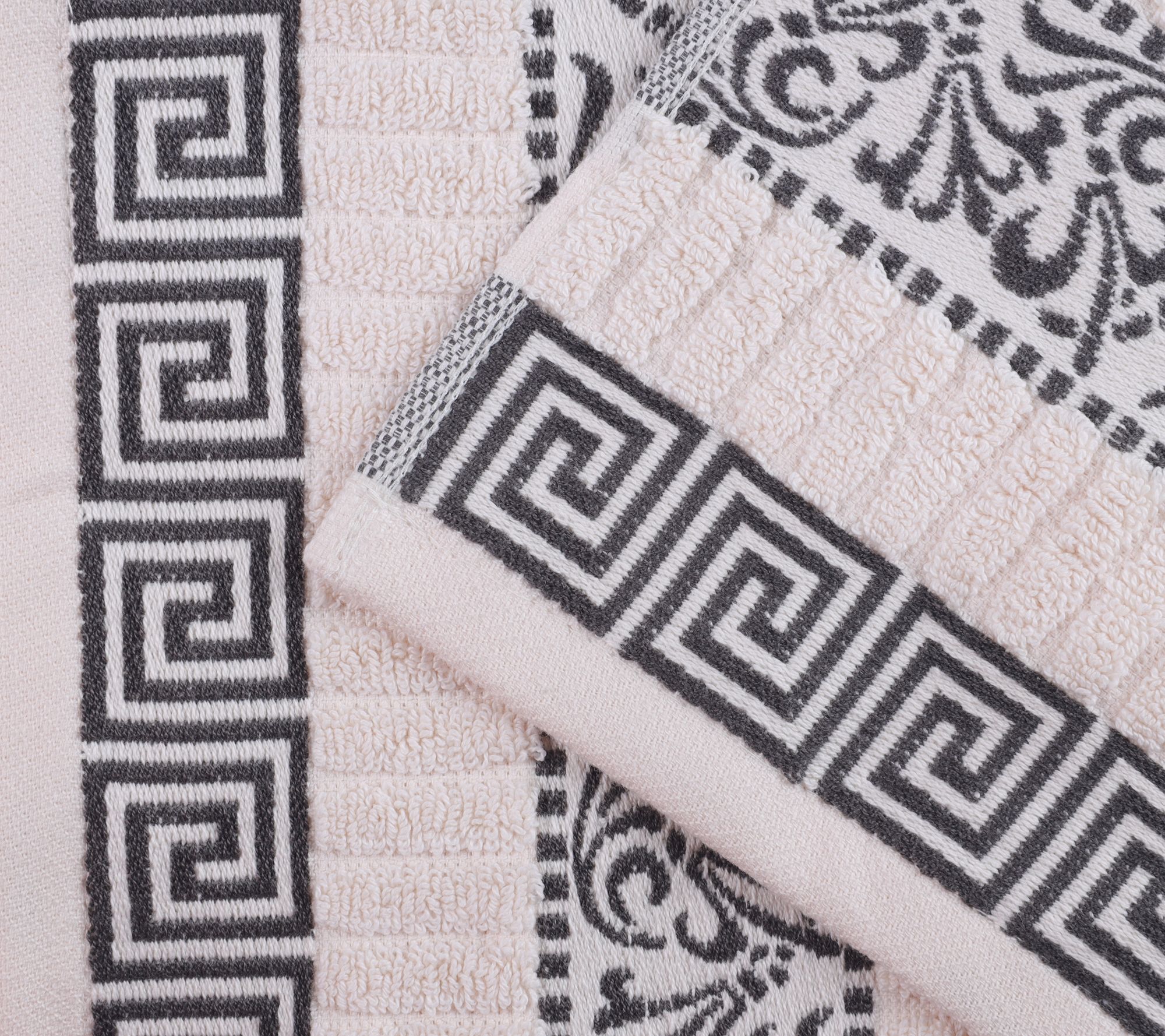 Superior Cotton 4-Piece Athens Embroidered BathTowel Set