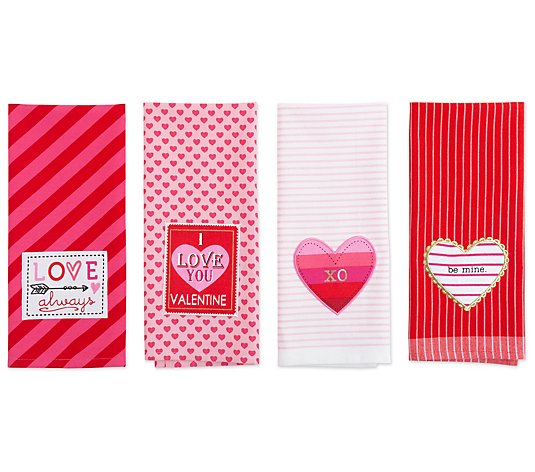 Valentines Day Tea Towel