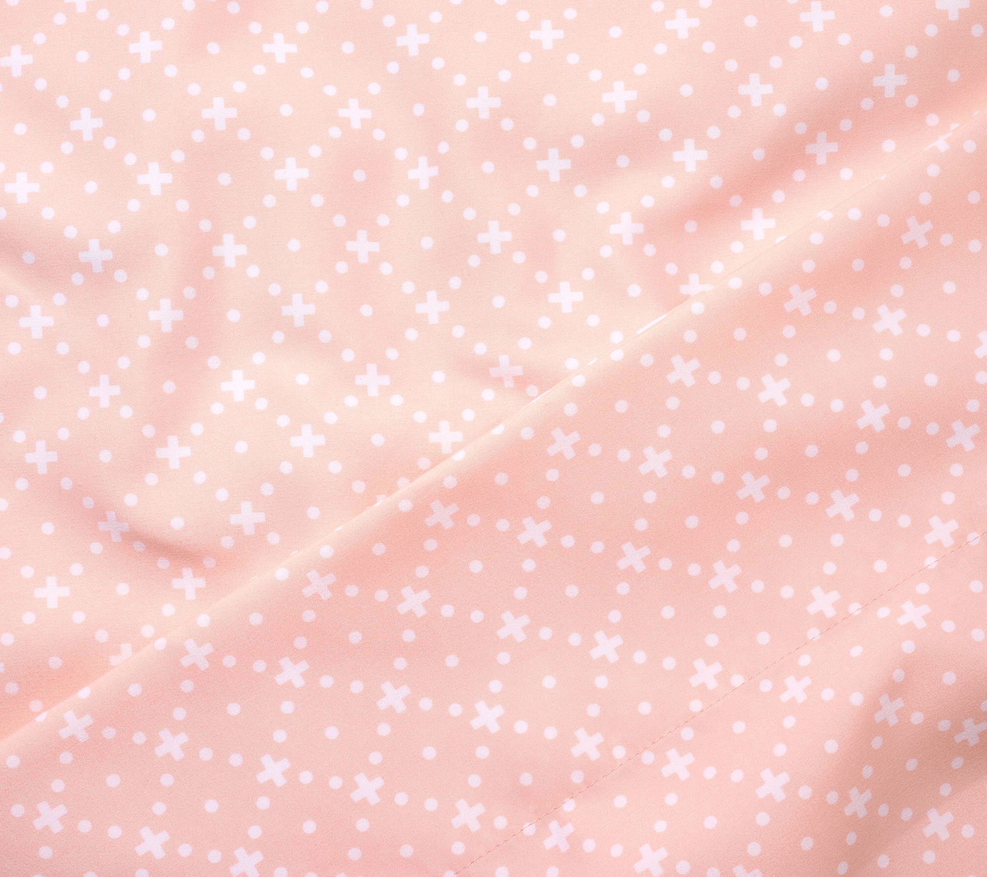 Home Reflections Printed Brushed Sheets Set- Twin