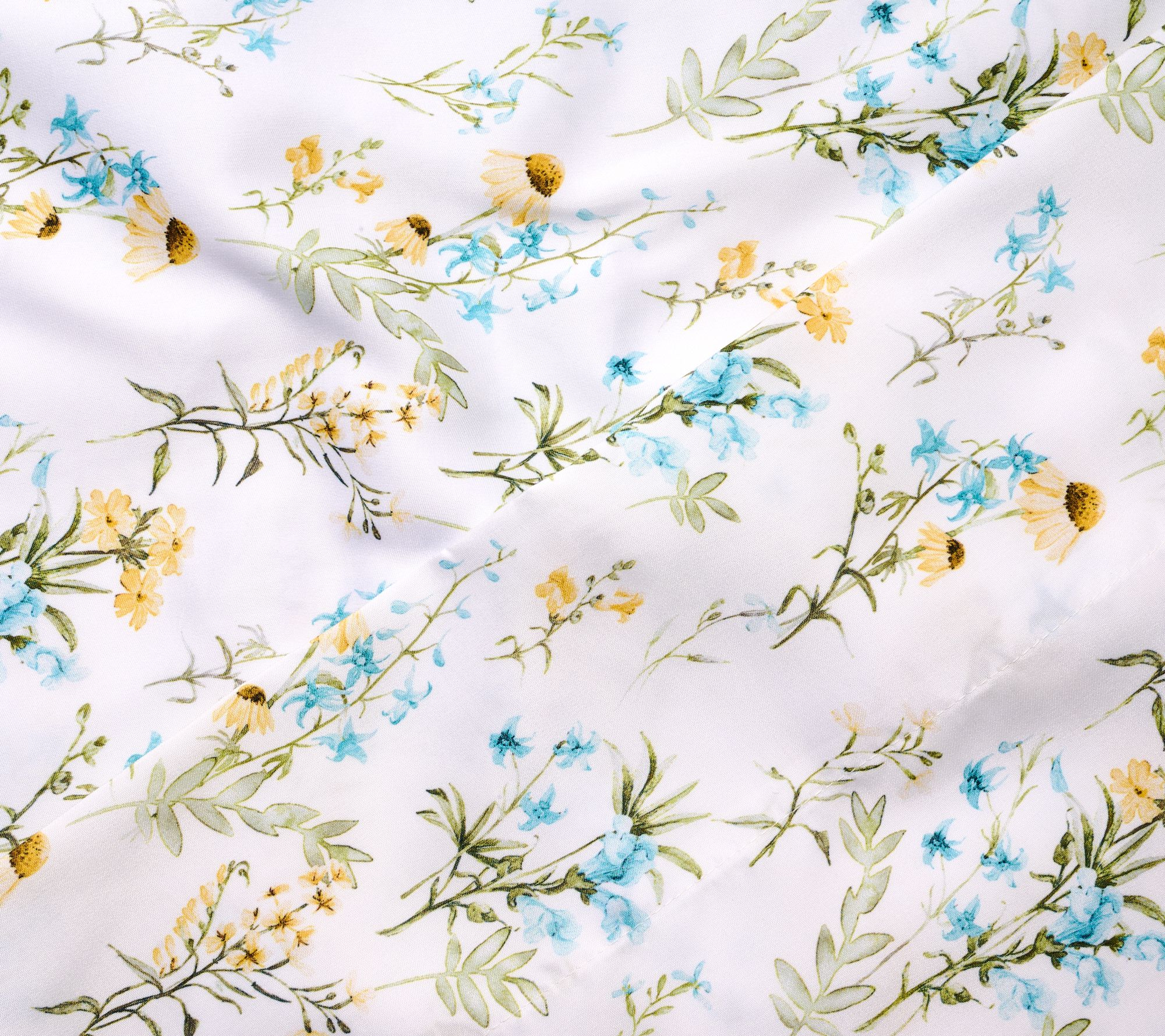 Home Reflections Printed Brushed Sheets Set- Twin