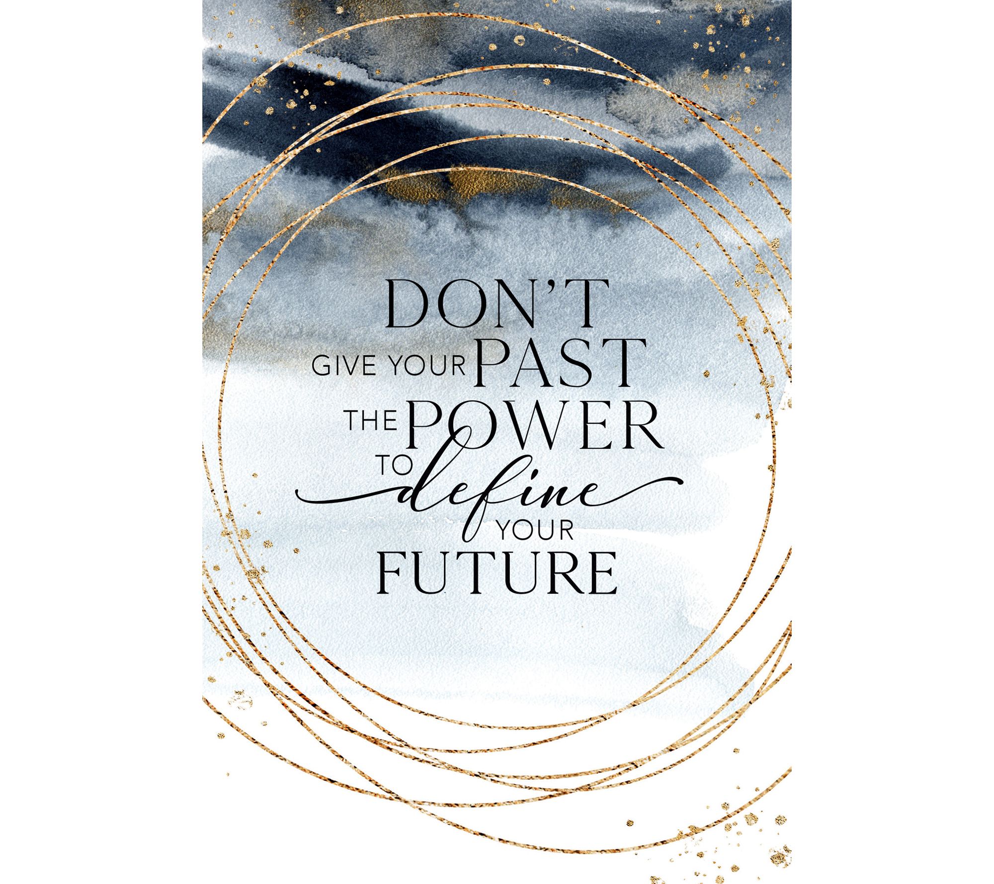 Don't Give Your Past Wood Plaque with Easel andHanger