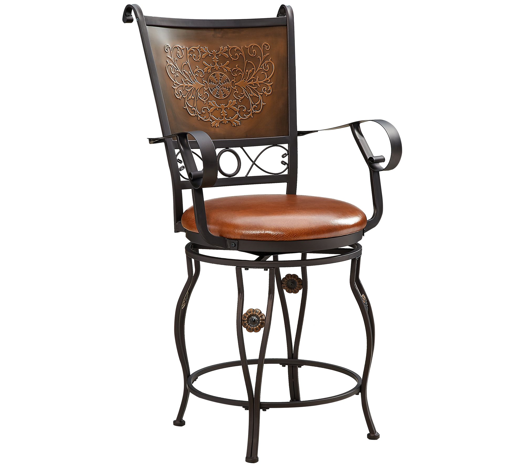 Powell Home Fashions 45" Apsion Stamped Back Counter Stool