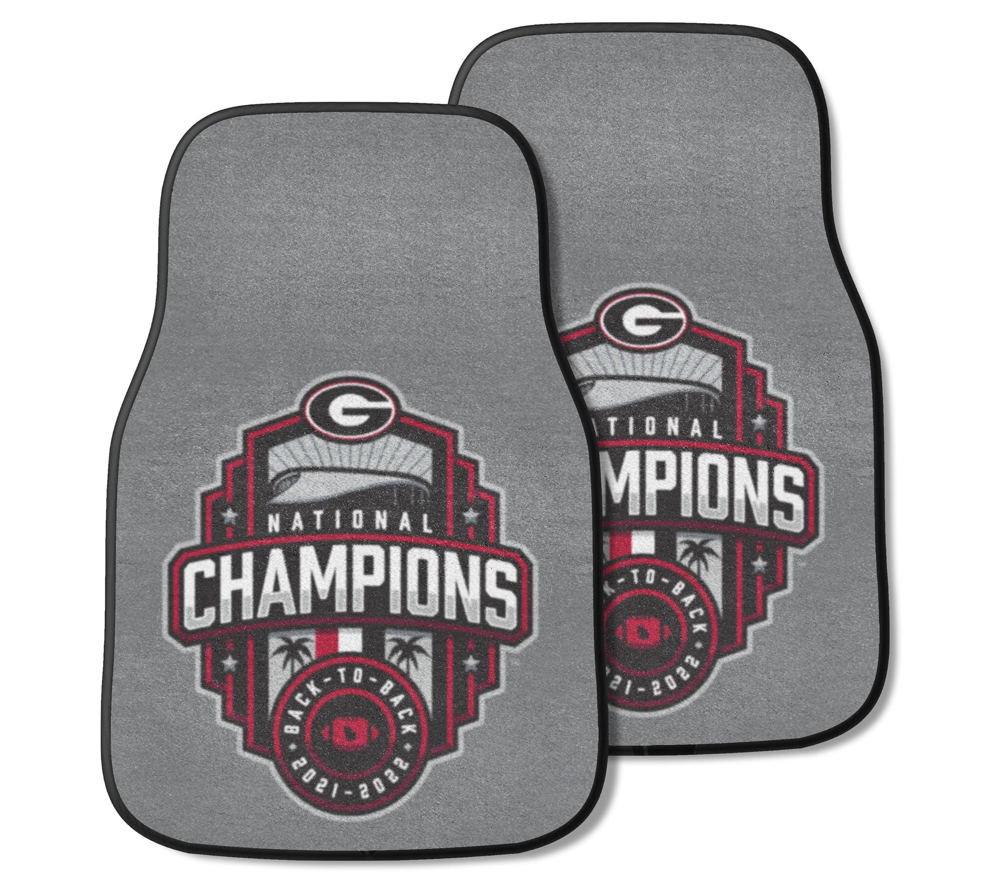 Tampa Bay Buccaneers Super Bowl LV Champions 2-Piece Heavy Duty Car Mat Set