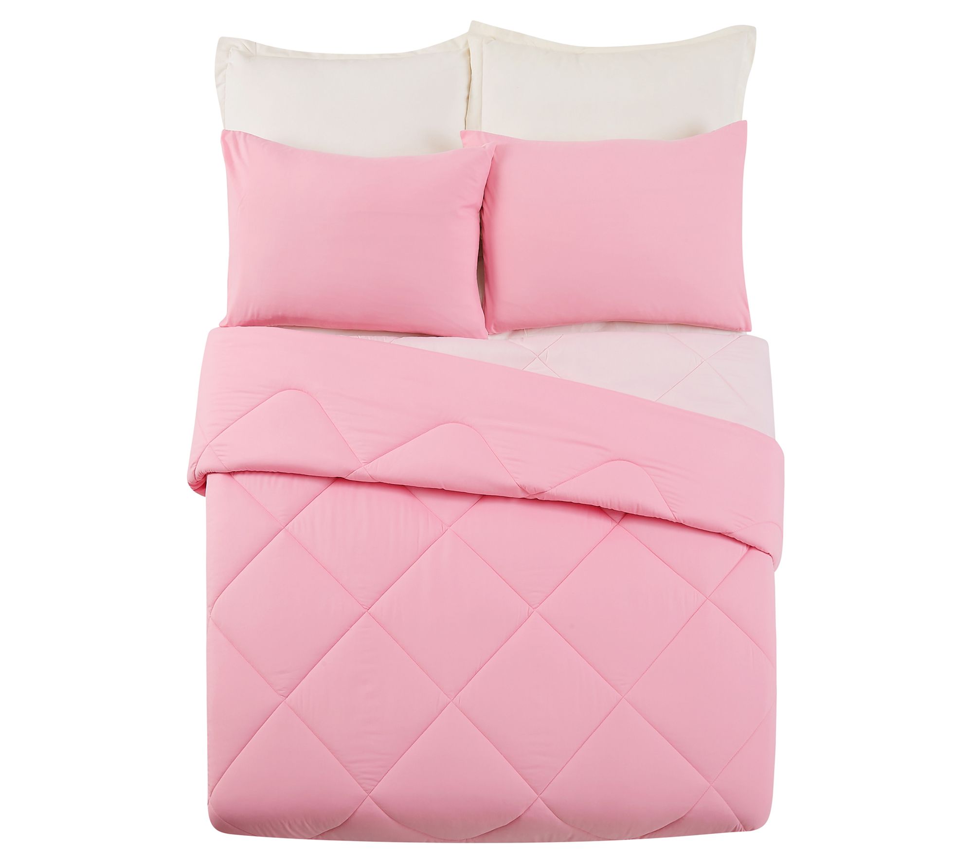 Olivia Pink Full/Queen Comforter Set 3Piece