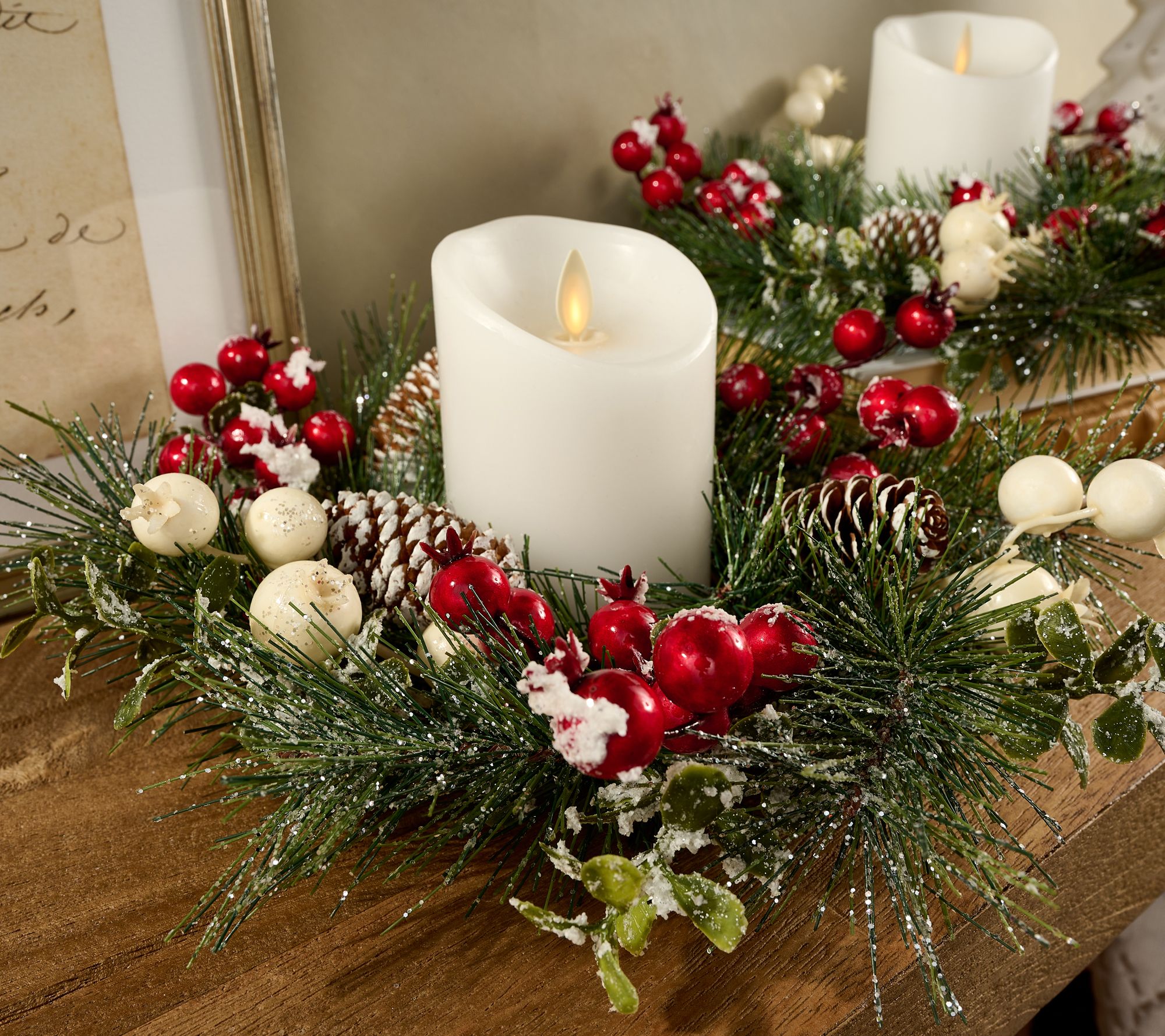Create Festive Frosted Candle Holders in 2 Easy Steps