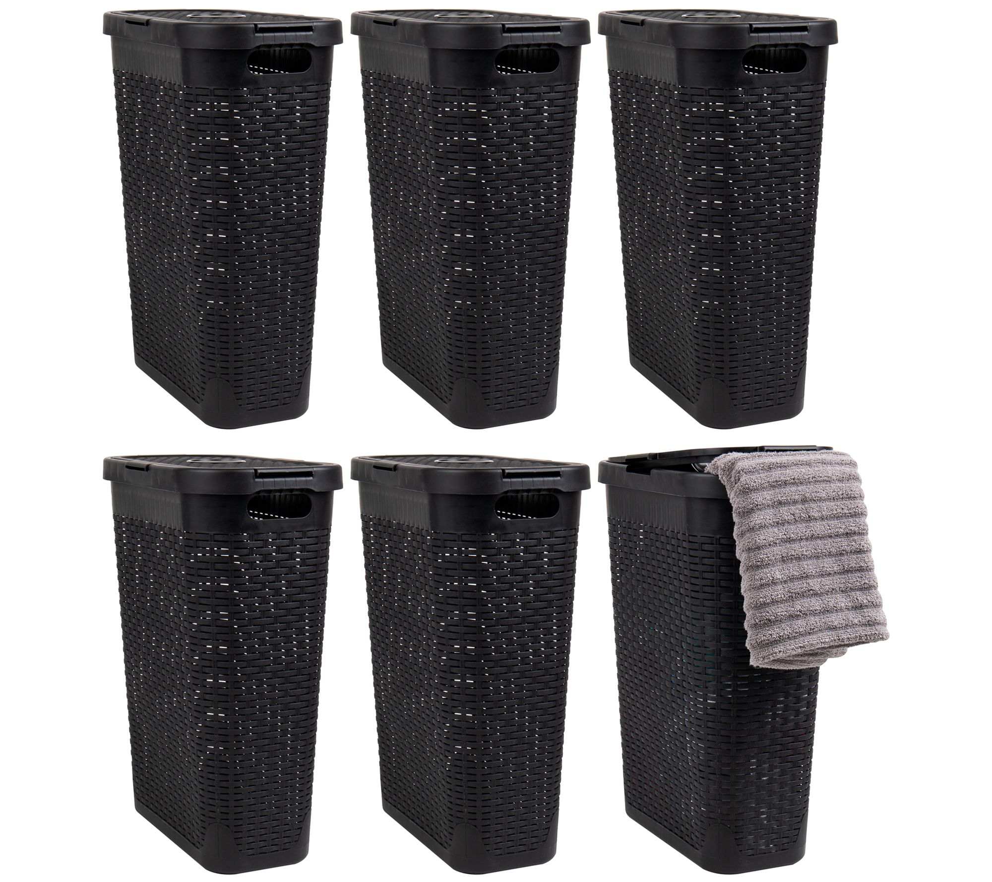 Honey Can Do Mesh Pop-Up Laundry Hamper - Black