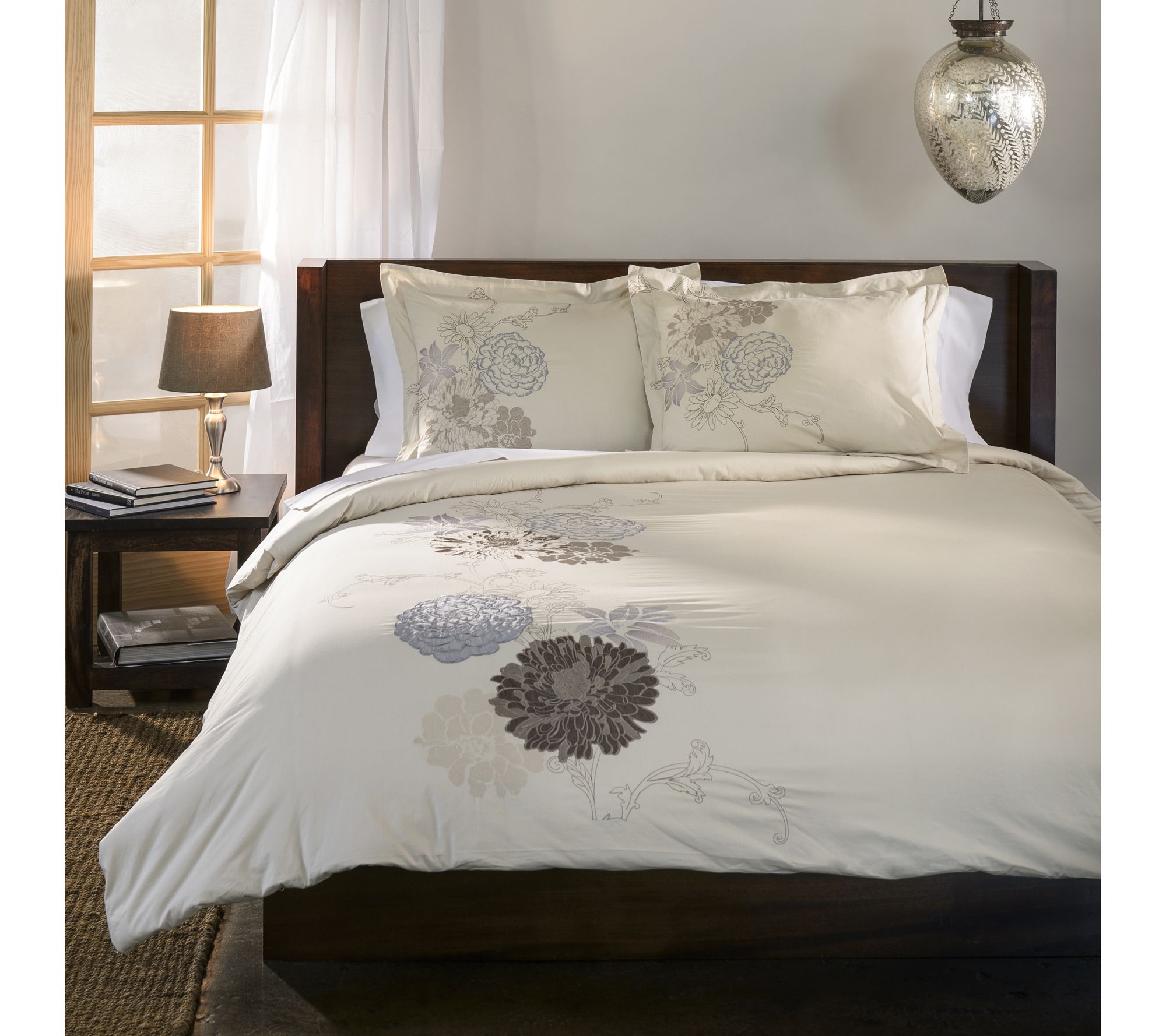 Superior 3-Piece Cotton Duvet Cover Set, Full/Qeen