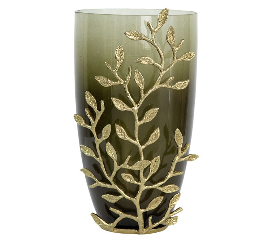 R. Nest 11" Climbing Vine Glass Vase