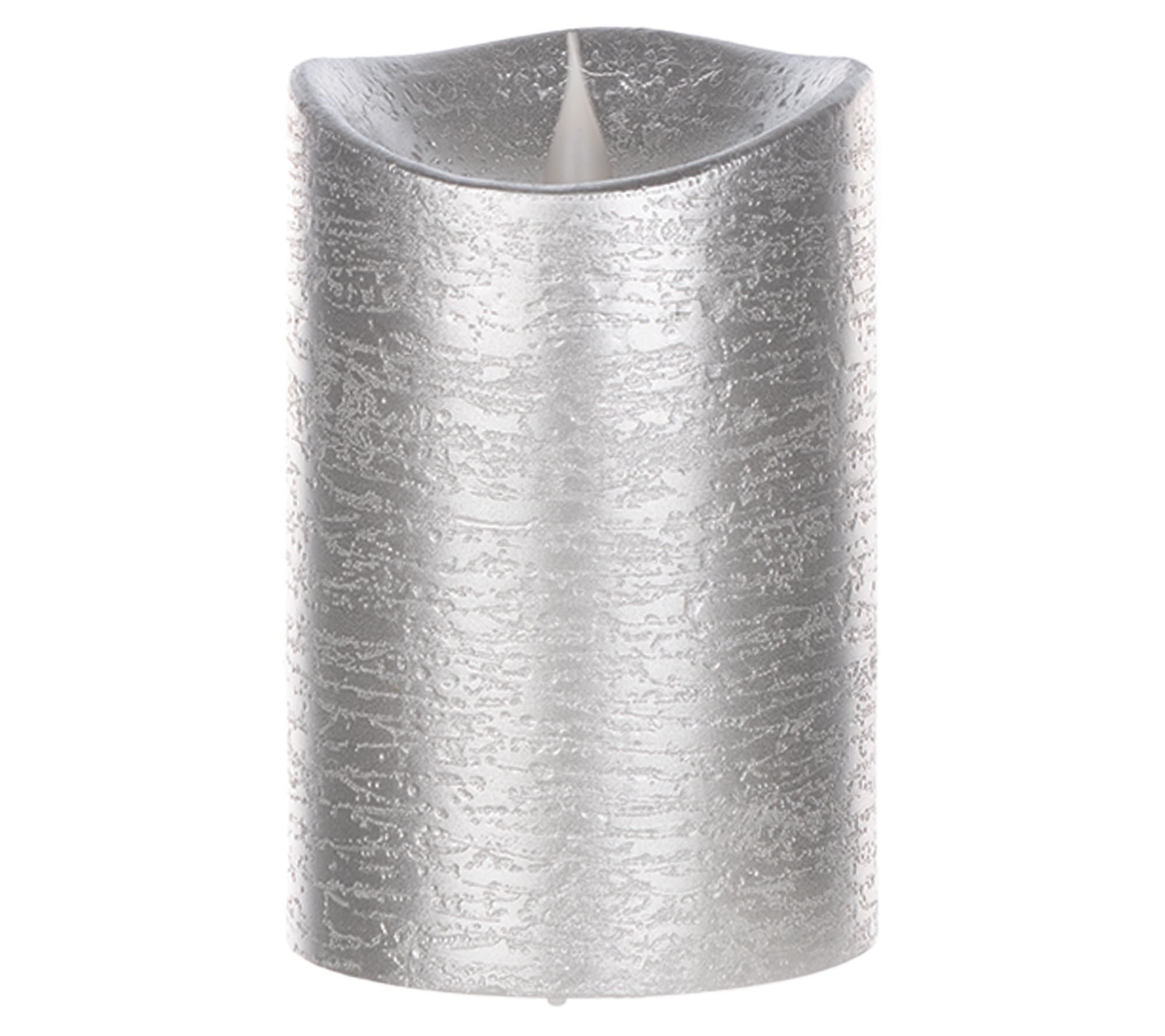 Melrose International 5.5" Silver LED Candle (Set of 2)