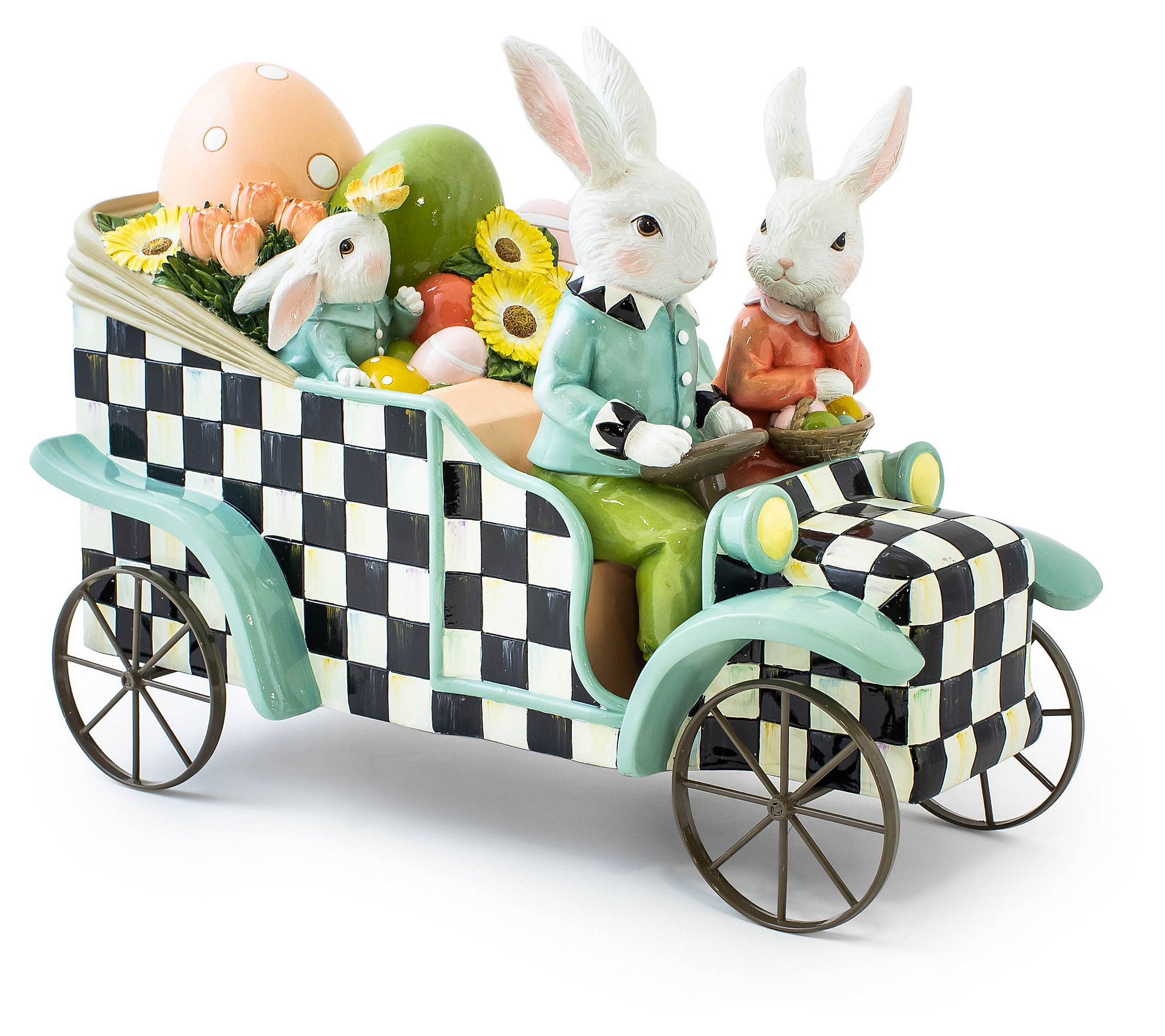 MacKenzie-Childs Spring Fling Rabbit Car - QVC.com