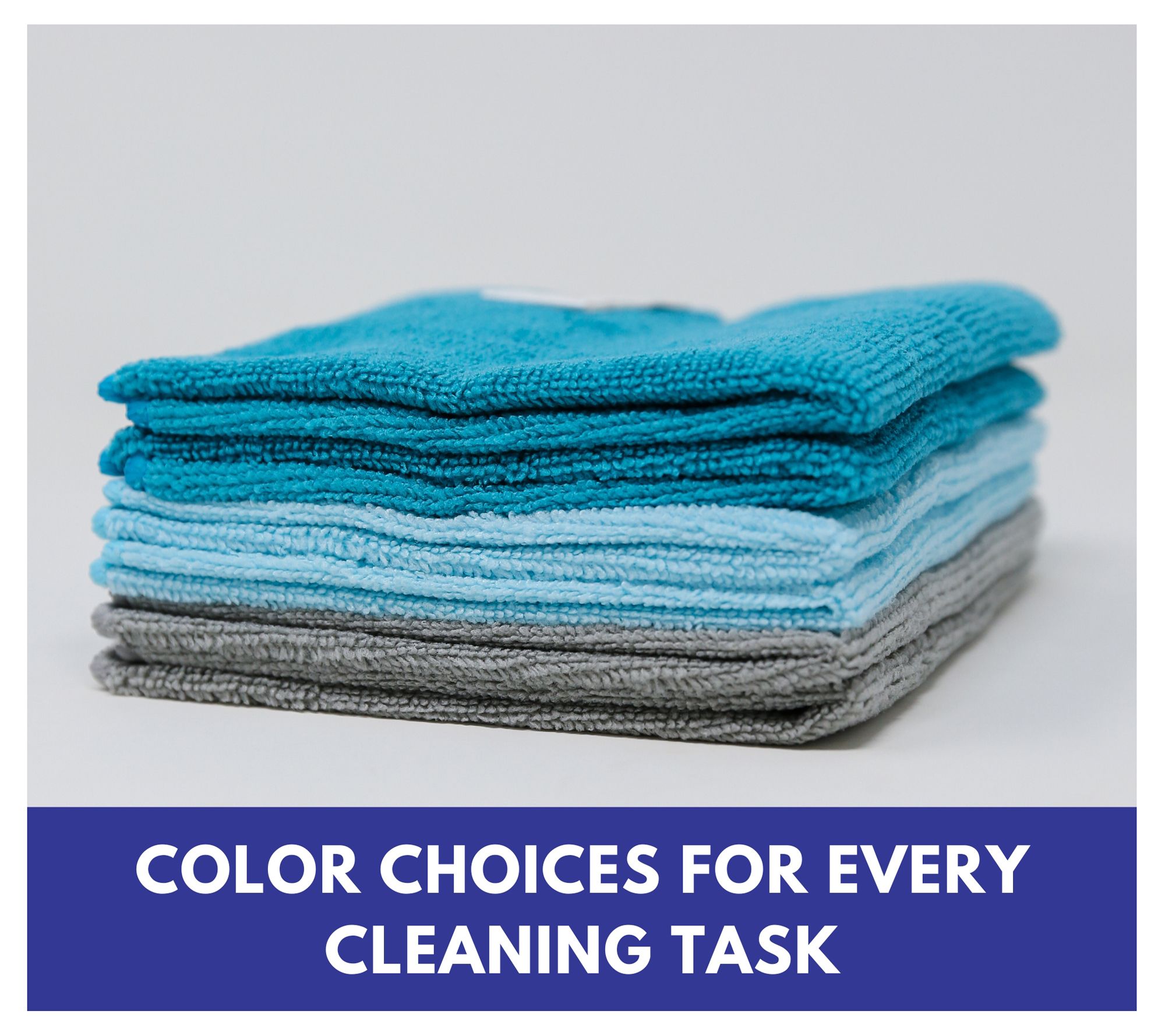 Don Aslett 12x12 Assorted Microfiber Cloths 12pk