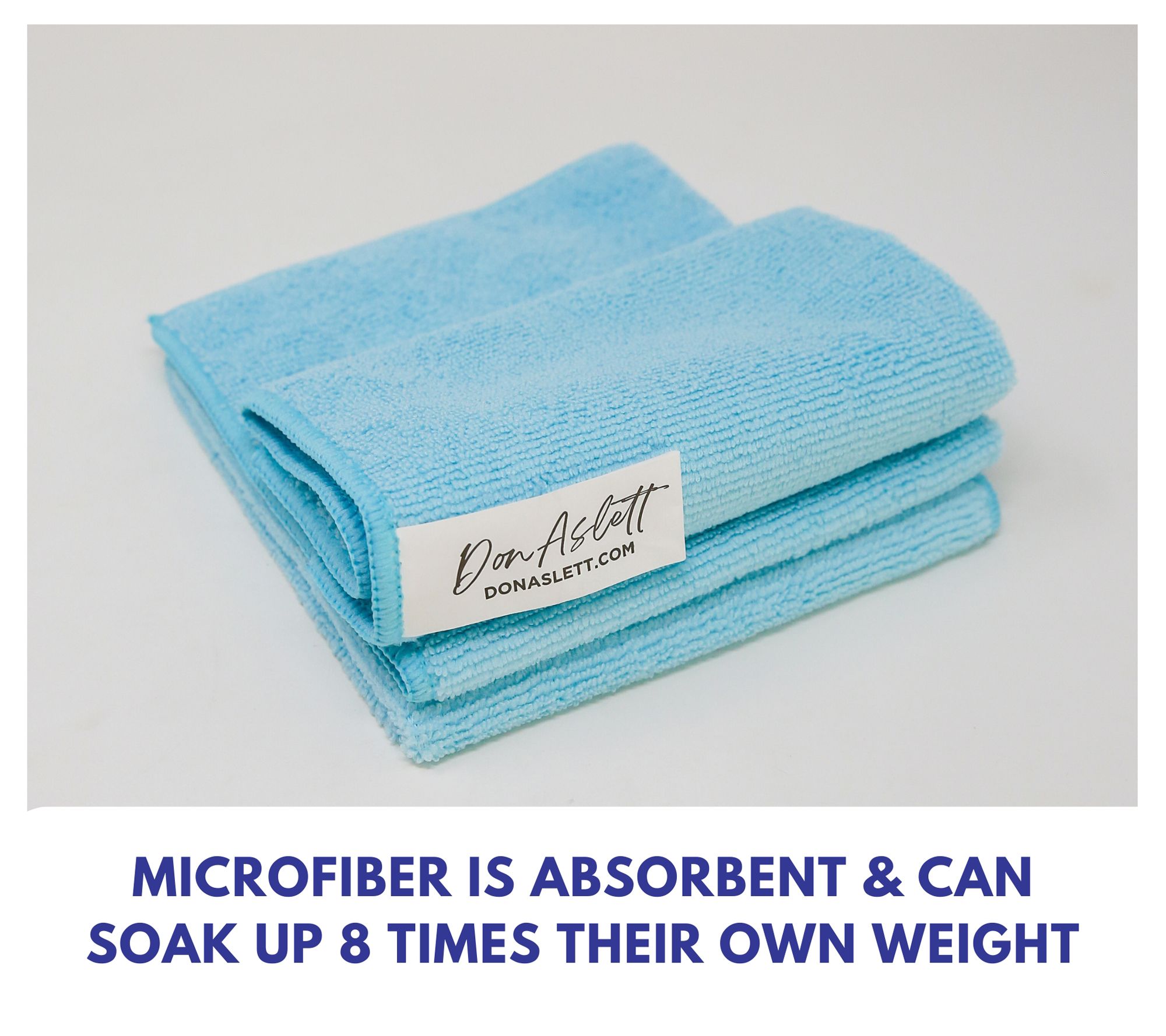 Don Aslett 12x12 Assorted Microfiber Cloths 12pk