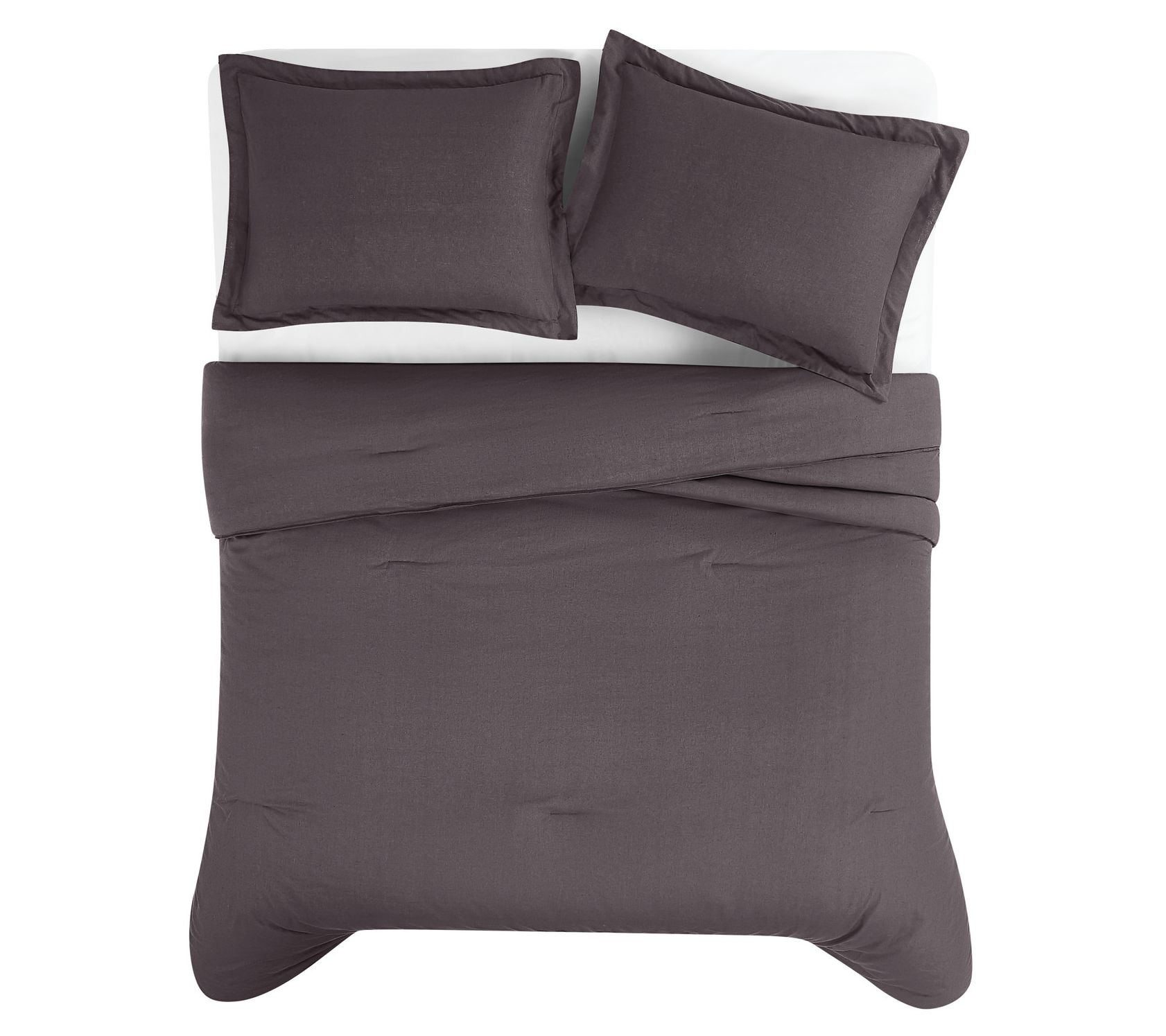 Brooklyn Loom Flax Linen King 3Piece ComforterSet