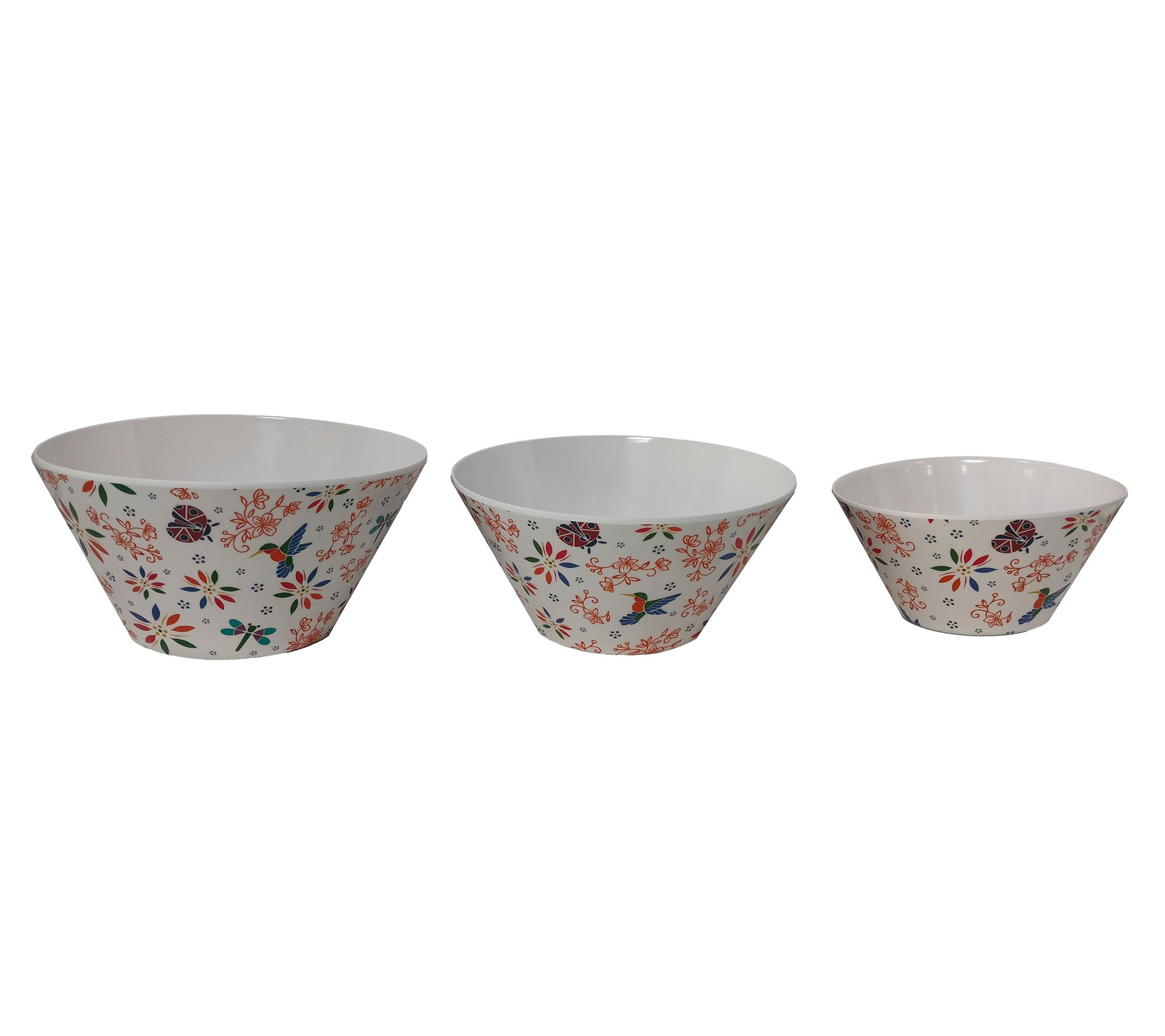 "As Is" Temp- tations Seasonal S/3 Melamine Nesting Bowls