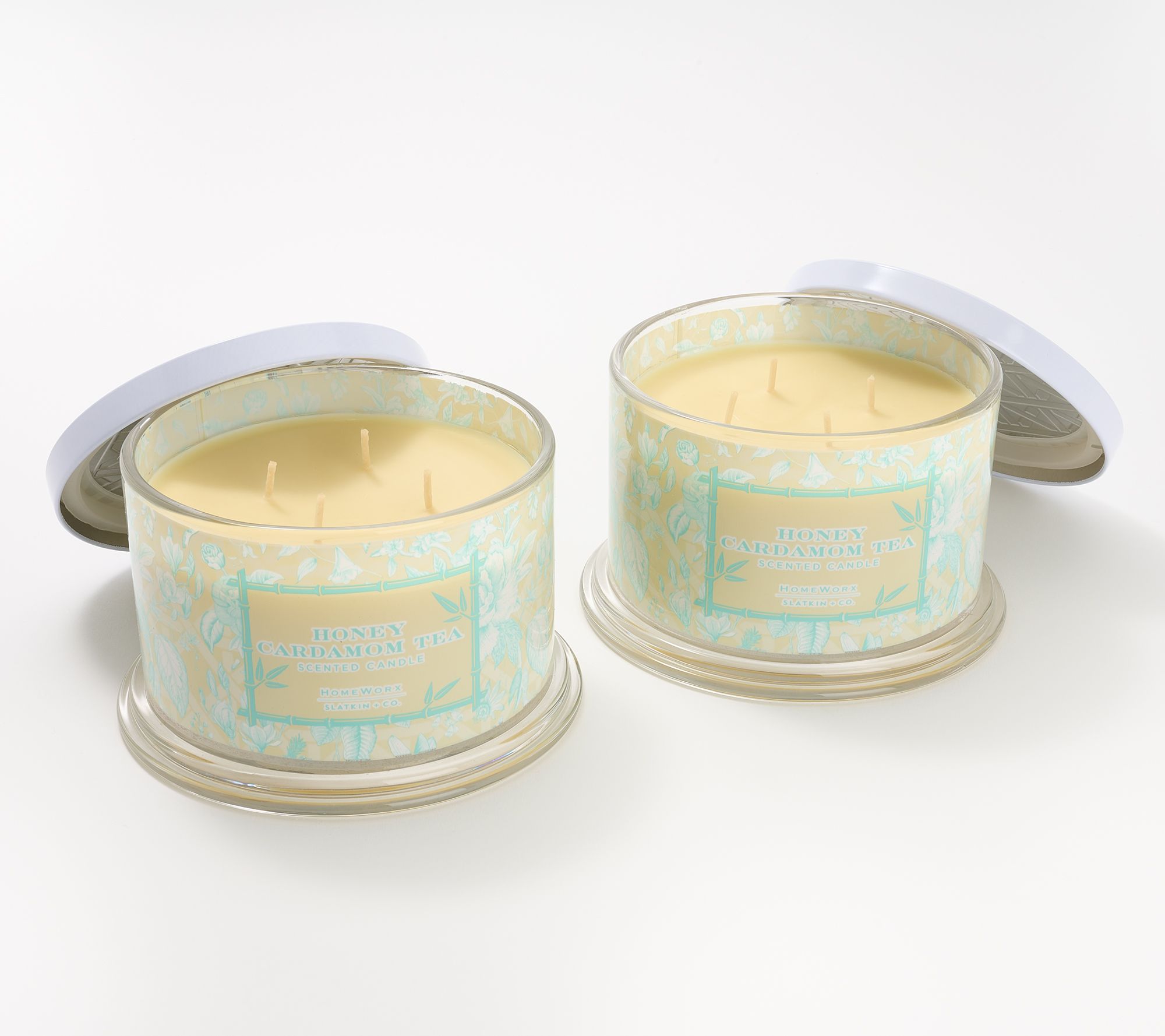 "As Is" HomeWorx by Slatkin & Co. 18oz Garden Tea Party Candles