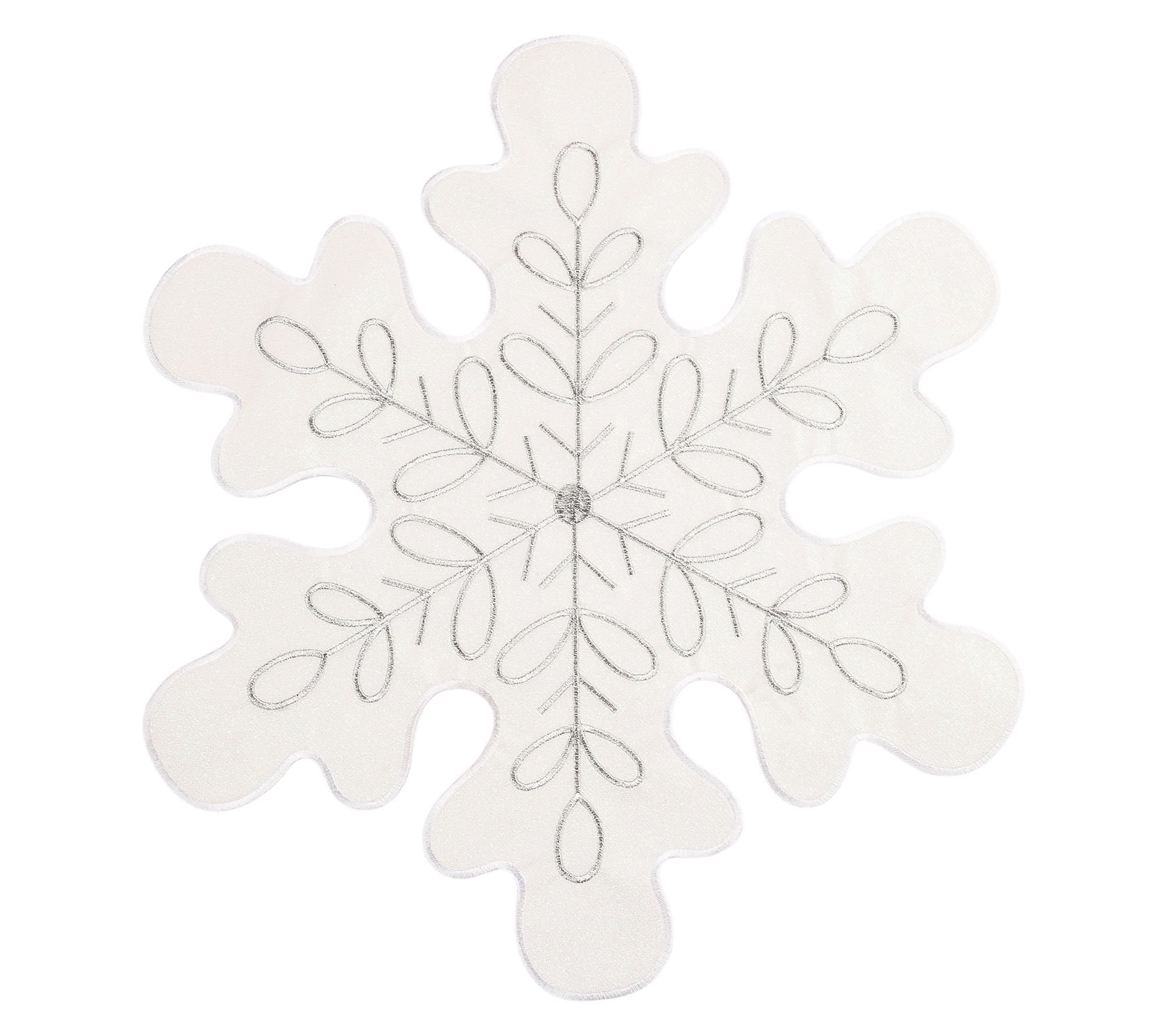 Sparkle Snowflake Placemat Set of 6 by Valerie
