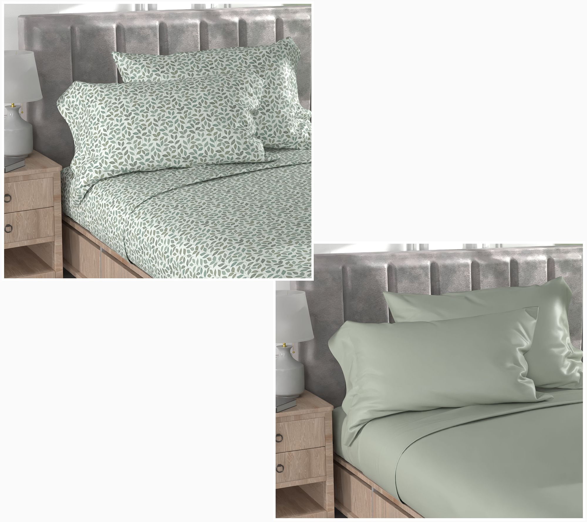  Home Reflections 2-Pack Double Brushed Sheet Set