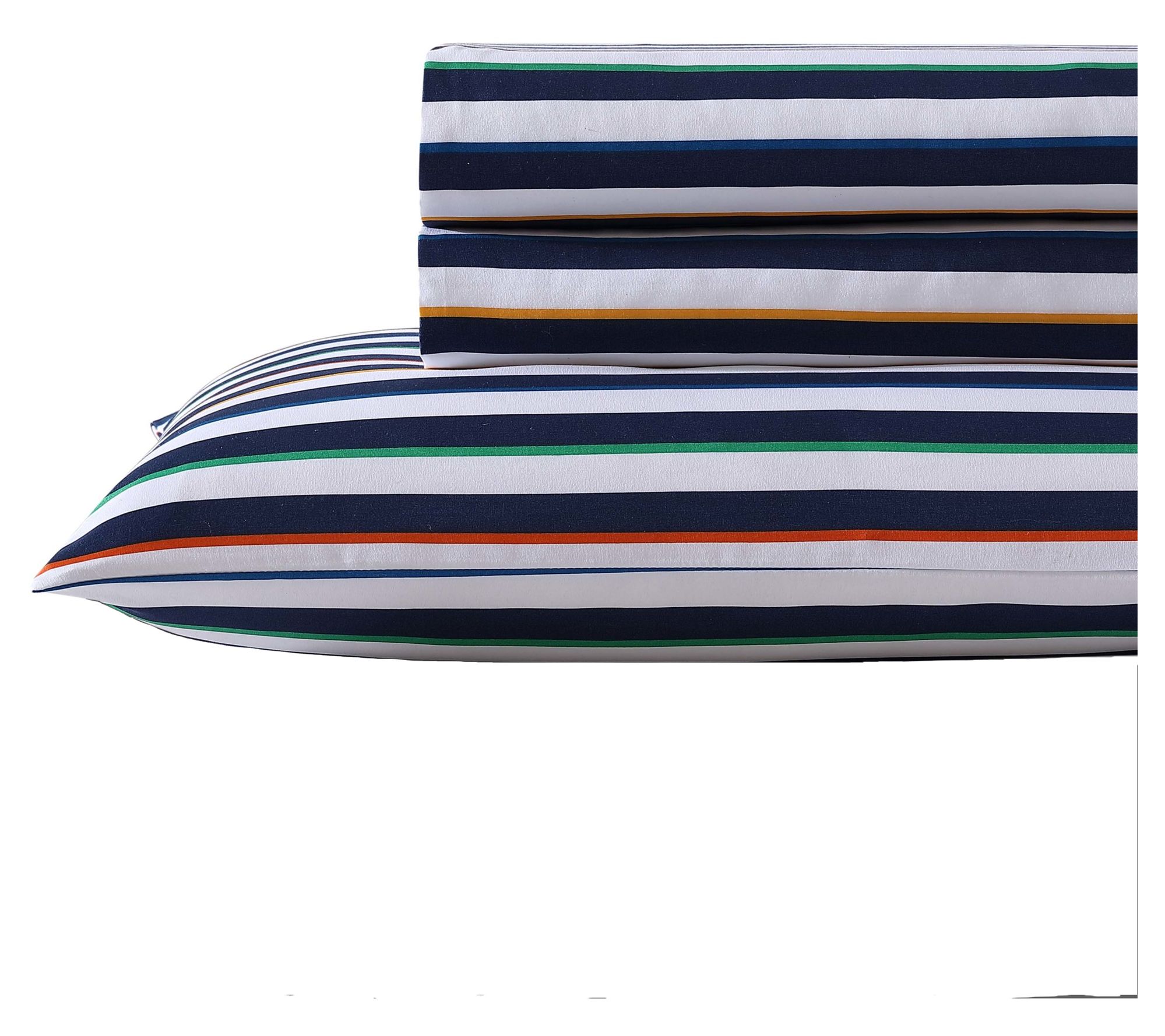 Eddie Bauer Kids Stripes Game Blue Twin Sheet Set