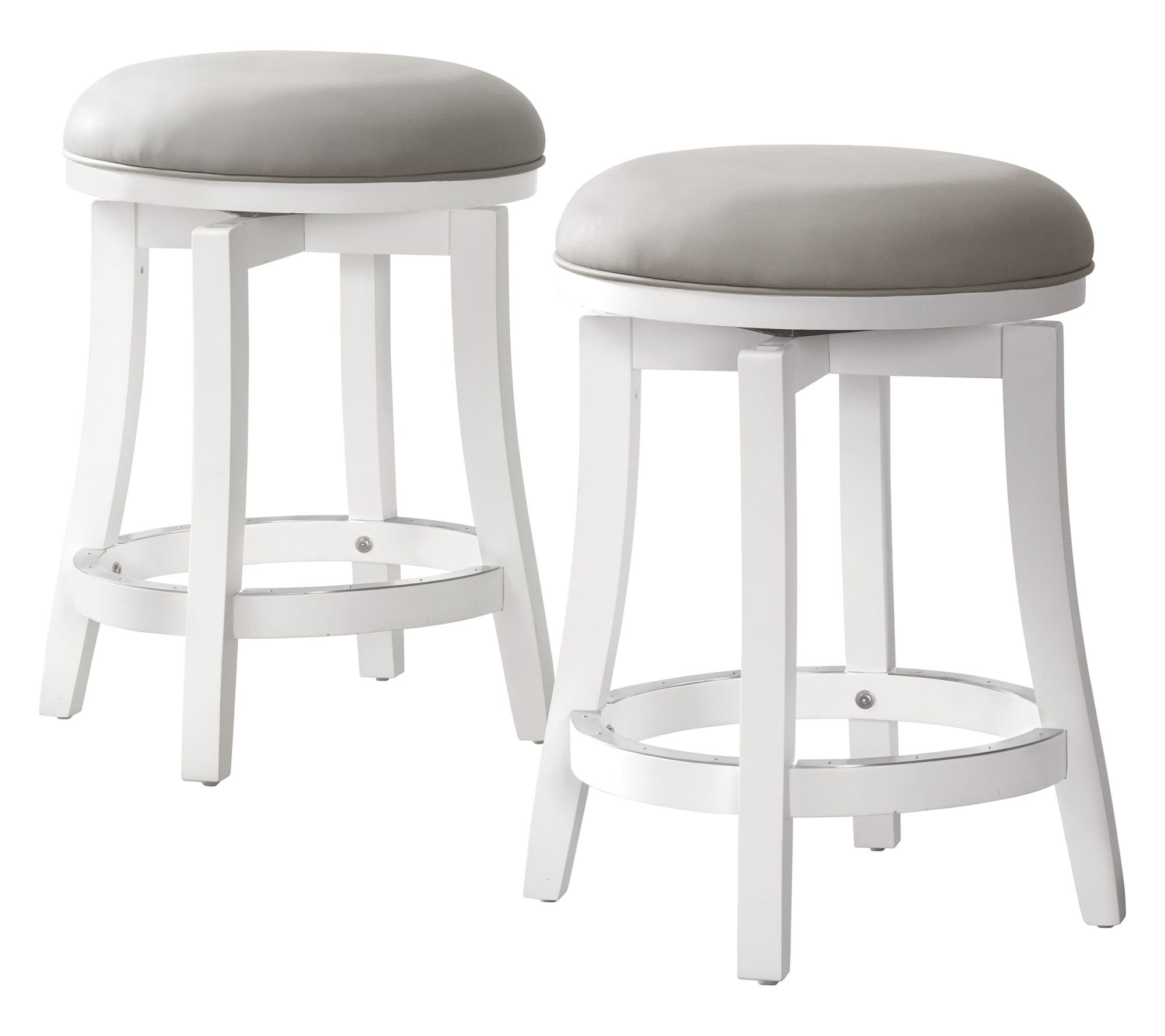 Alaterre Furniture Ellie Set of 2 Counter Height Swivel Stools
