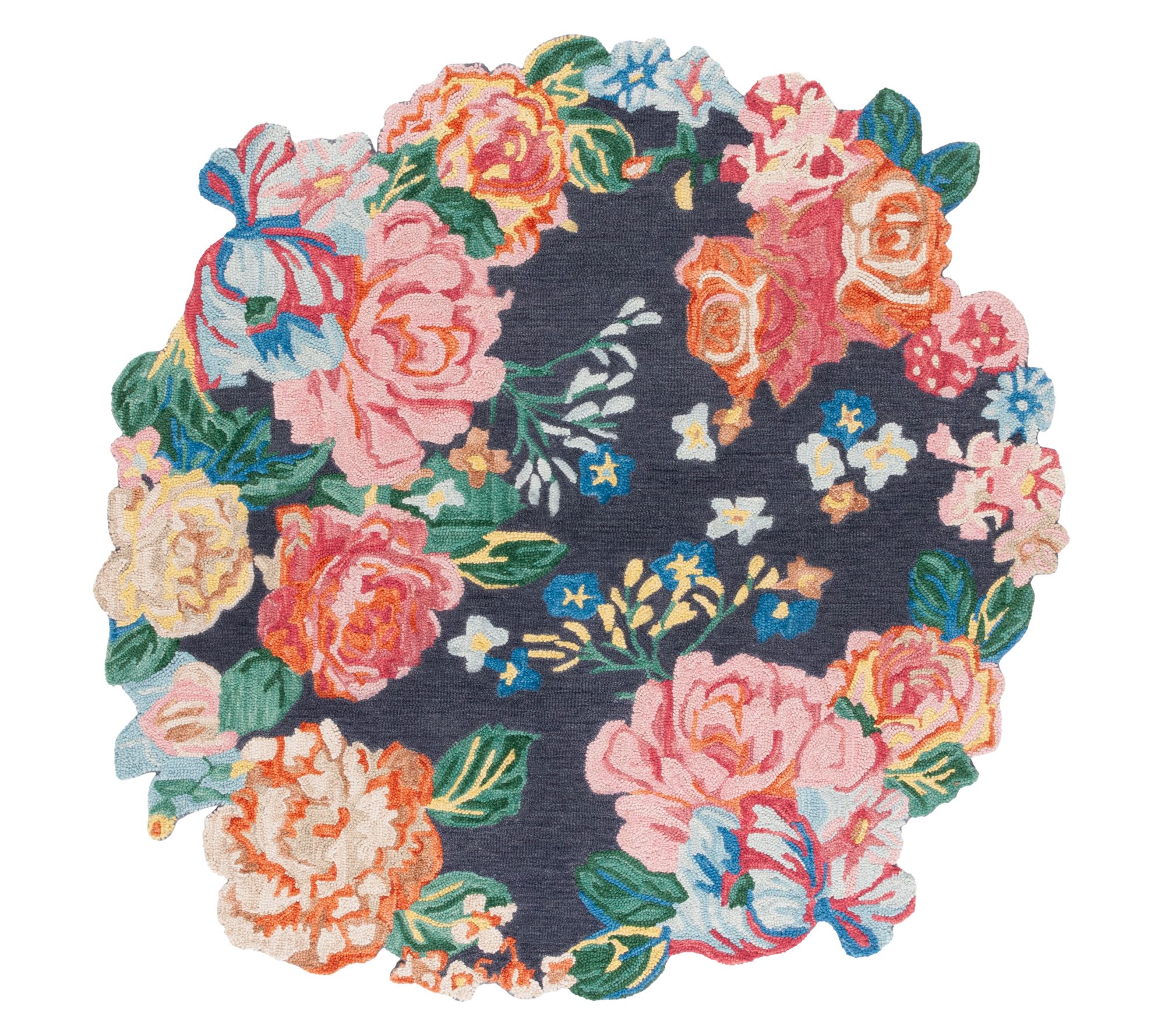 Safavieh Rosecl iff Hand Tufted Wool 6' x 6' R ound Rug