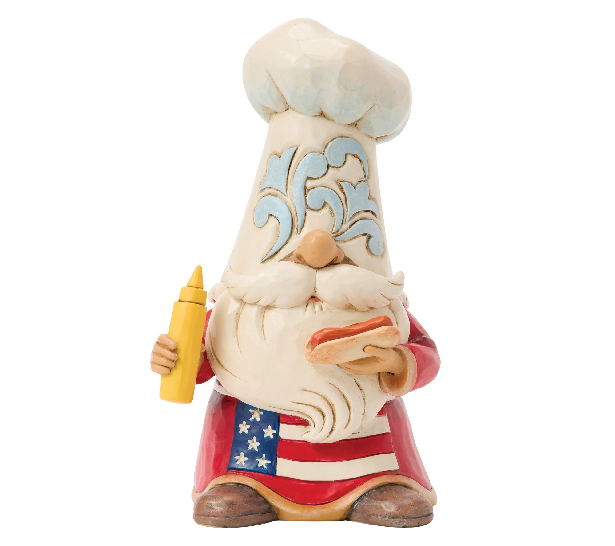 Jim Shore Heartwood Creek Patriotic Grilling Gnome Figurine